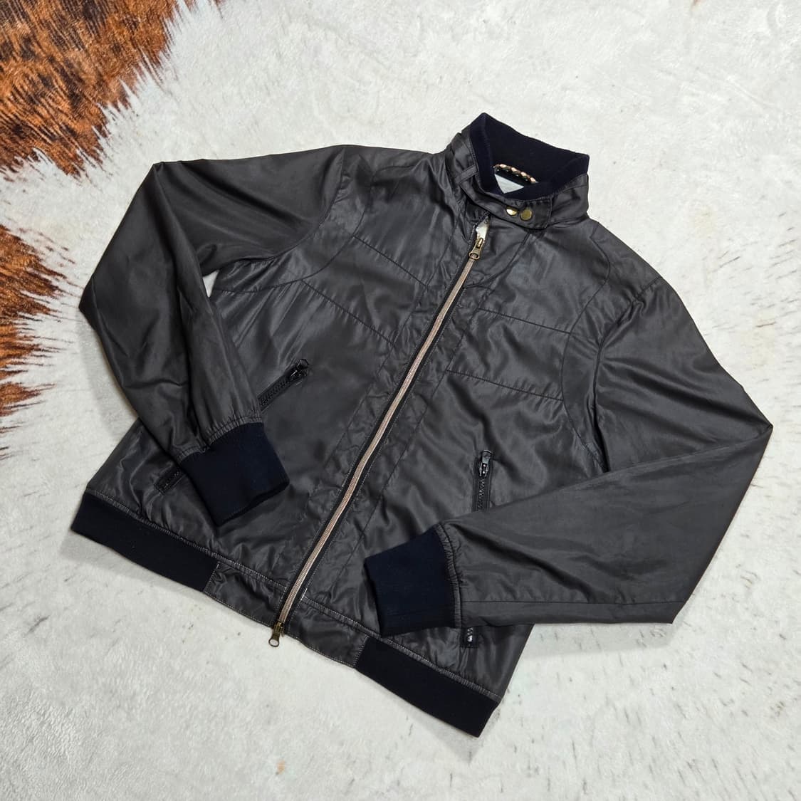 일본 빈티지 그레이 투웨이 바람막이 자켓 상품이미지1