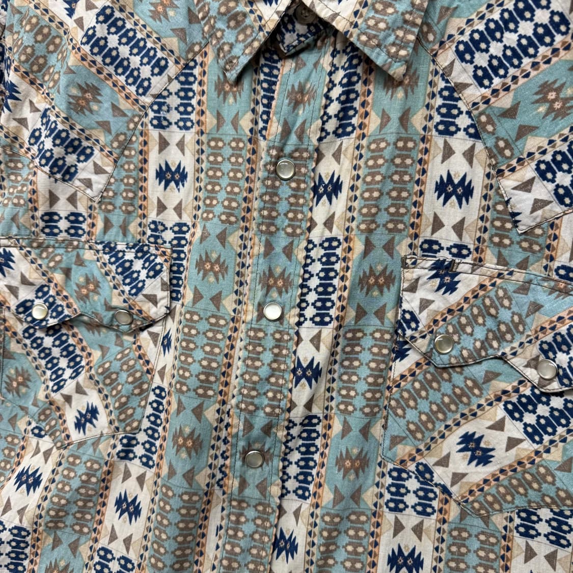 틴홀 에스닉 패턴 웨스턴 셔츠 (2XL)   상품이미지3