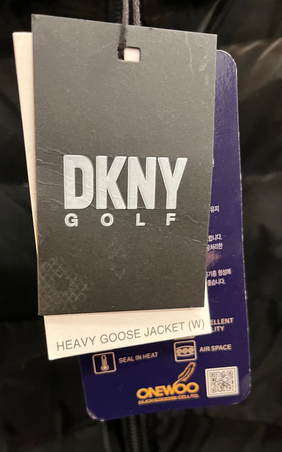 DKNY GOLF 구스다운 벨티드 패딩 L 새상품급 상품이미지6