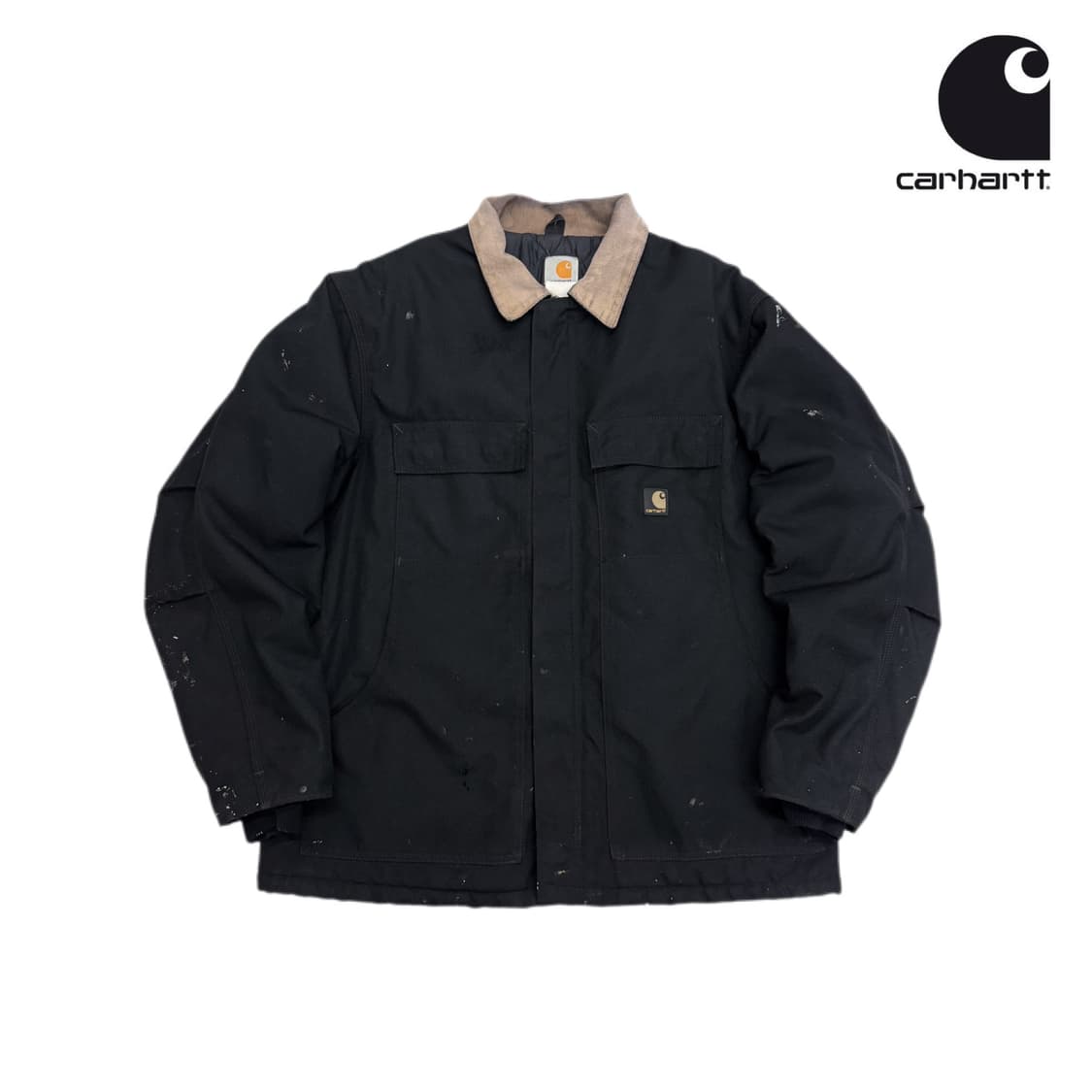 칼하트 OG C55 덕캔버스 페이딩 워크자켓 블랙 상품이미지1