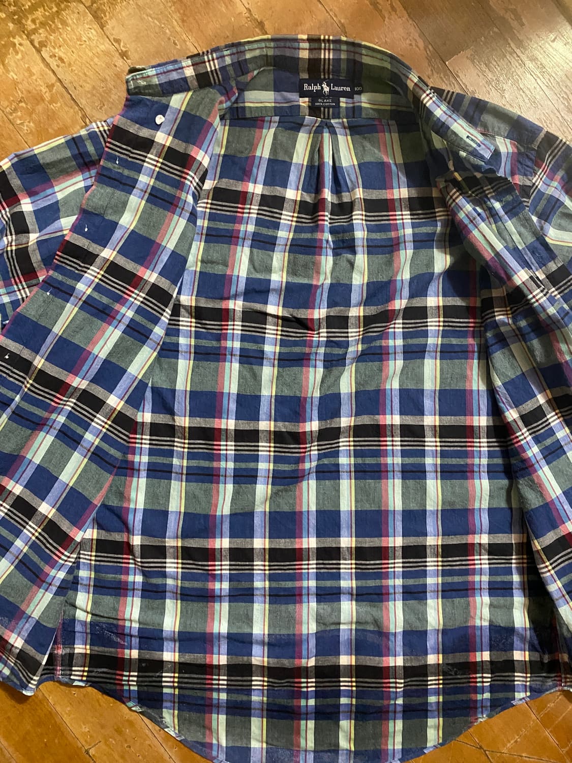 랄프로렌 여름용 남성 체크 셔츠 105 상품이미지4