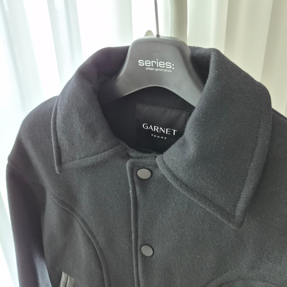 가넷옴므 블랙 바시티 울점퍼 95 상품이미지2