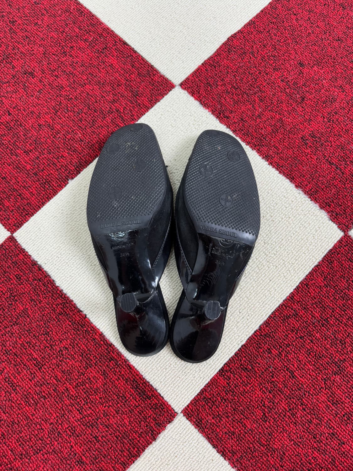 CHANEL 00s Vintage Black Bow Mules 상품이미지5
