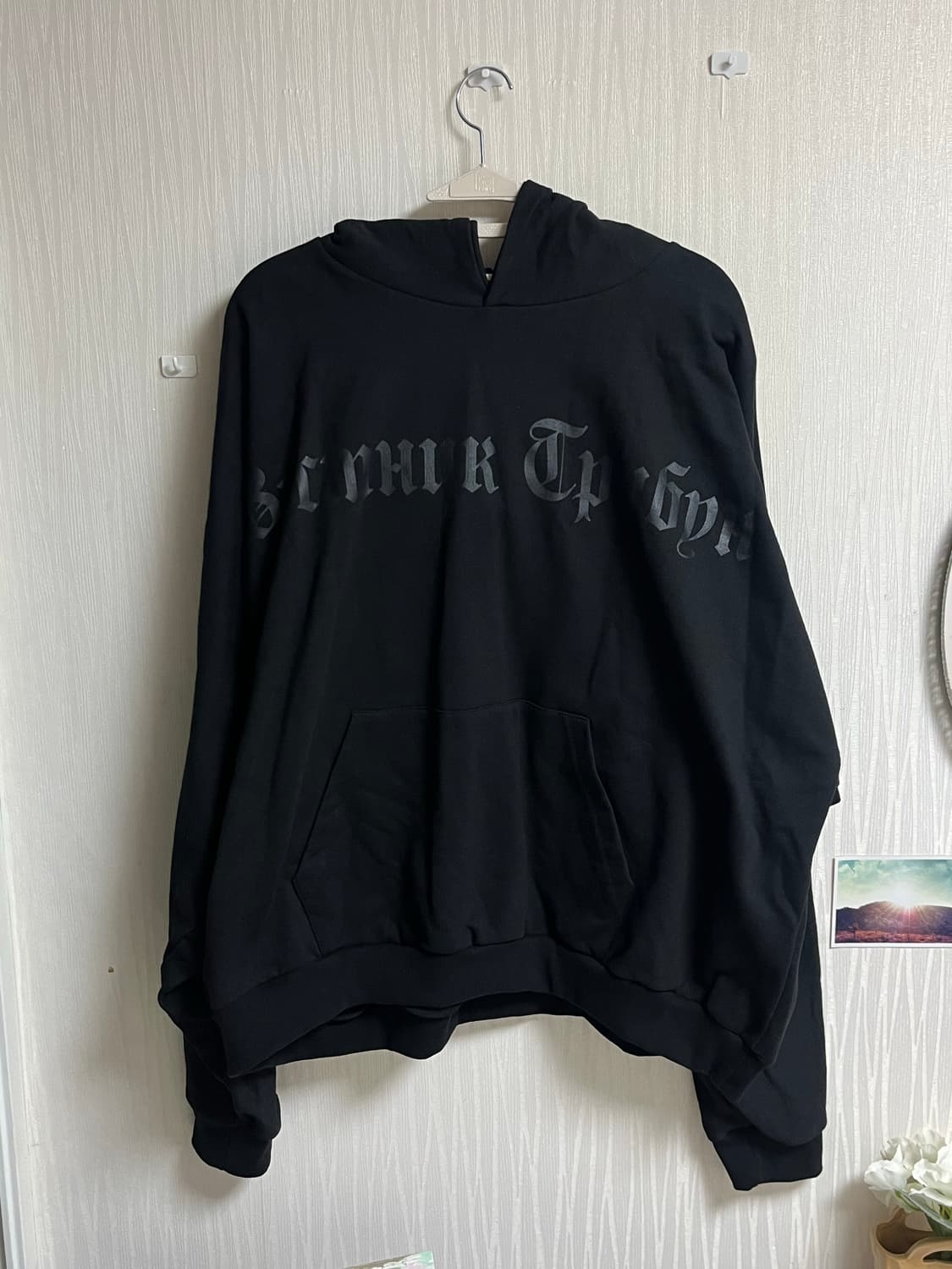 칸예 후드 이지 x 고샤 루브친스키 트리뷴 헤럴드 HD-01 후드 차콜 상품이미지2