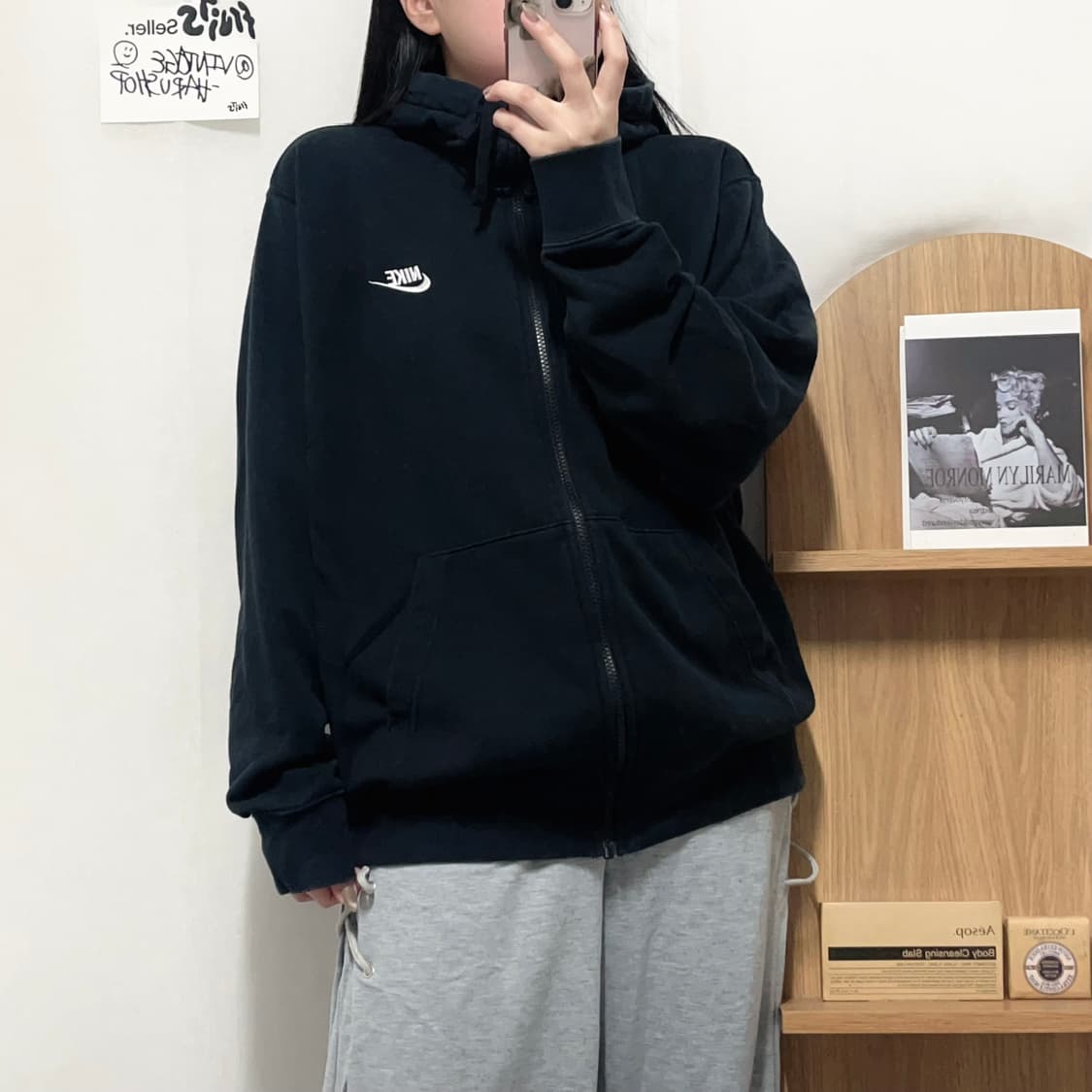 [정품] 나이키 블랙 푸츄라 후드집업 [ XL ] 상품이미지2