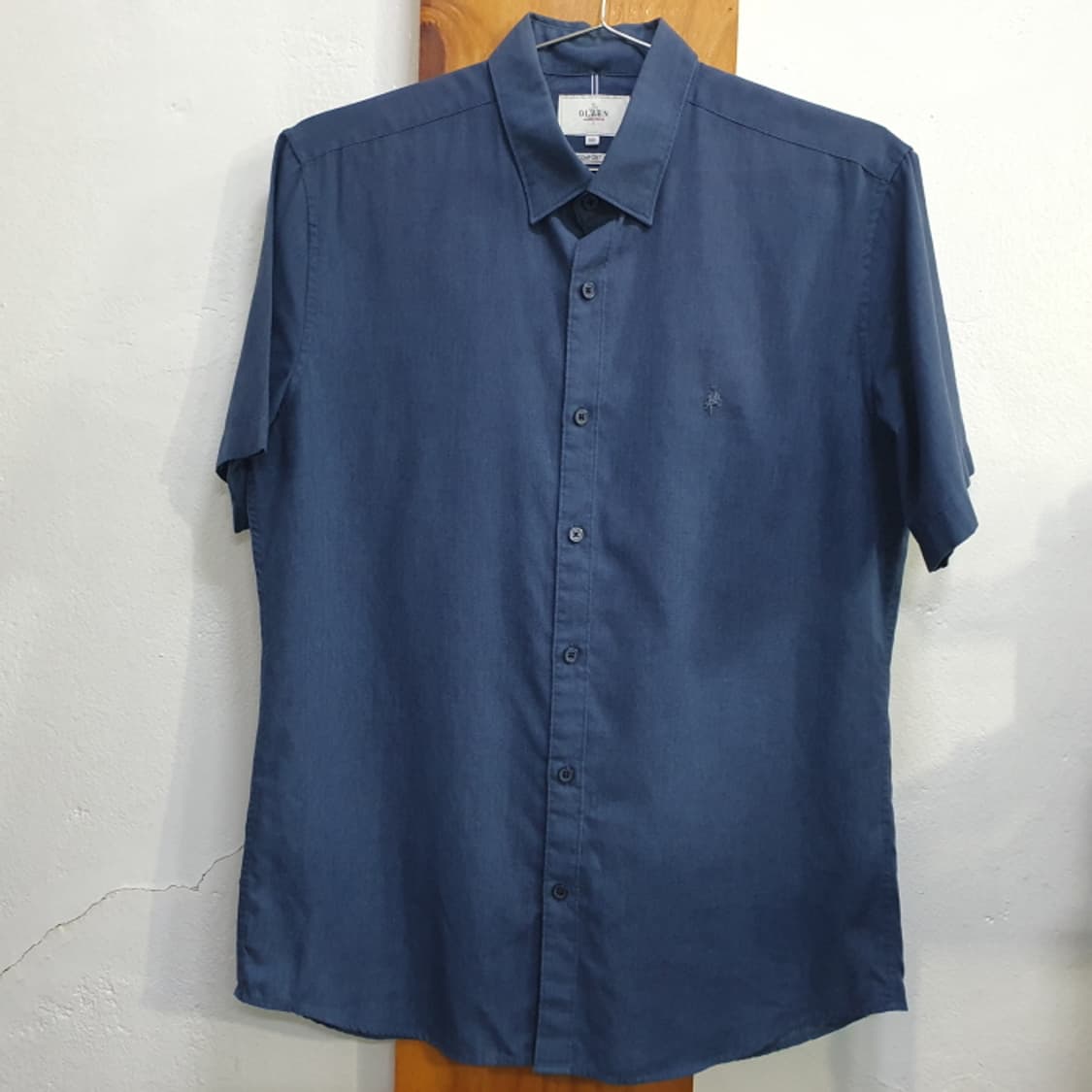 올젠 곤색 시원한 반팔 셔츠(105) 상품이미지1