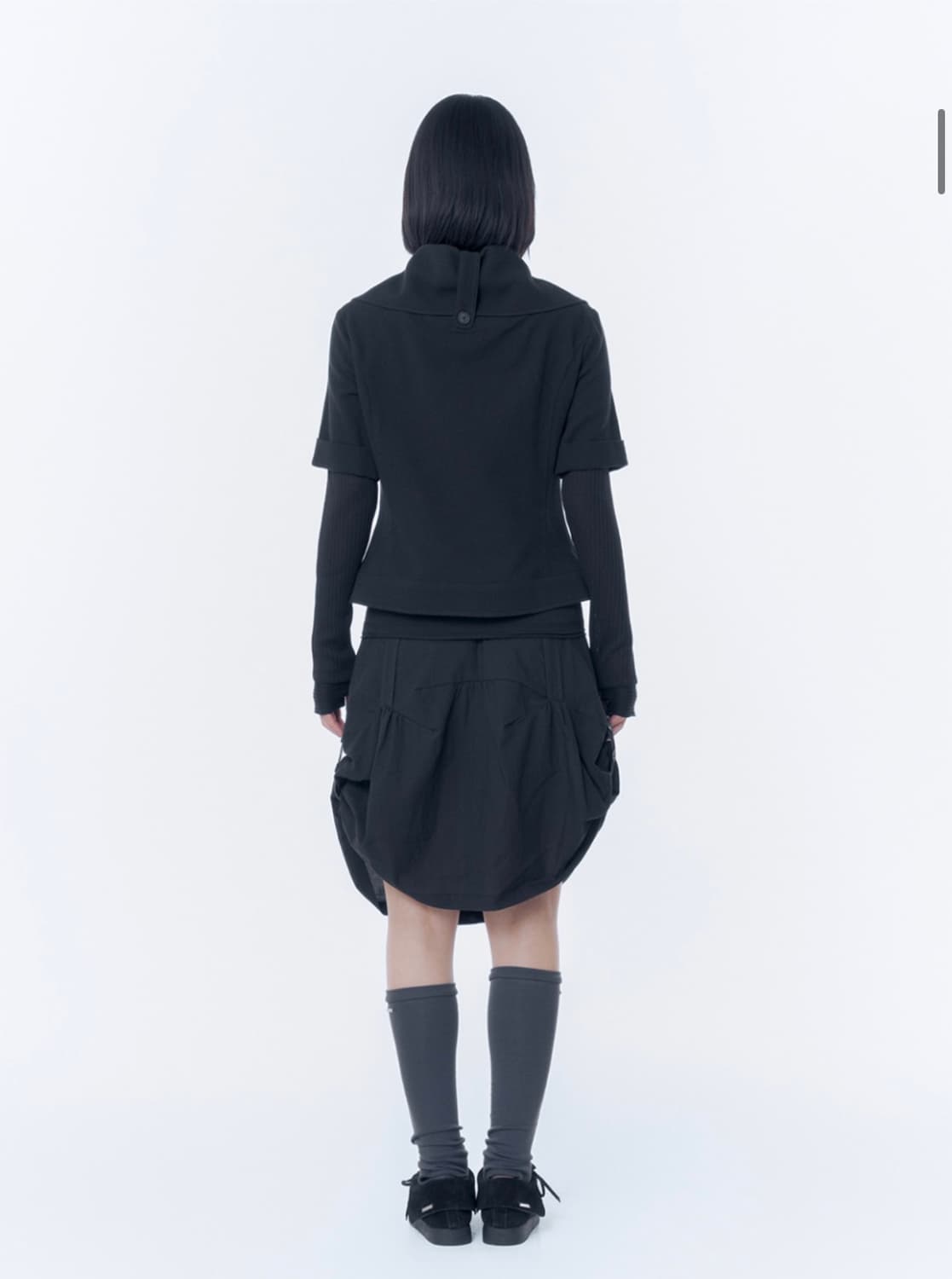 미세키서울 Rolled button short sleeve jacket 상품이미지3