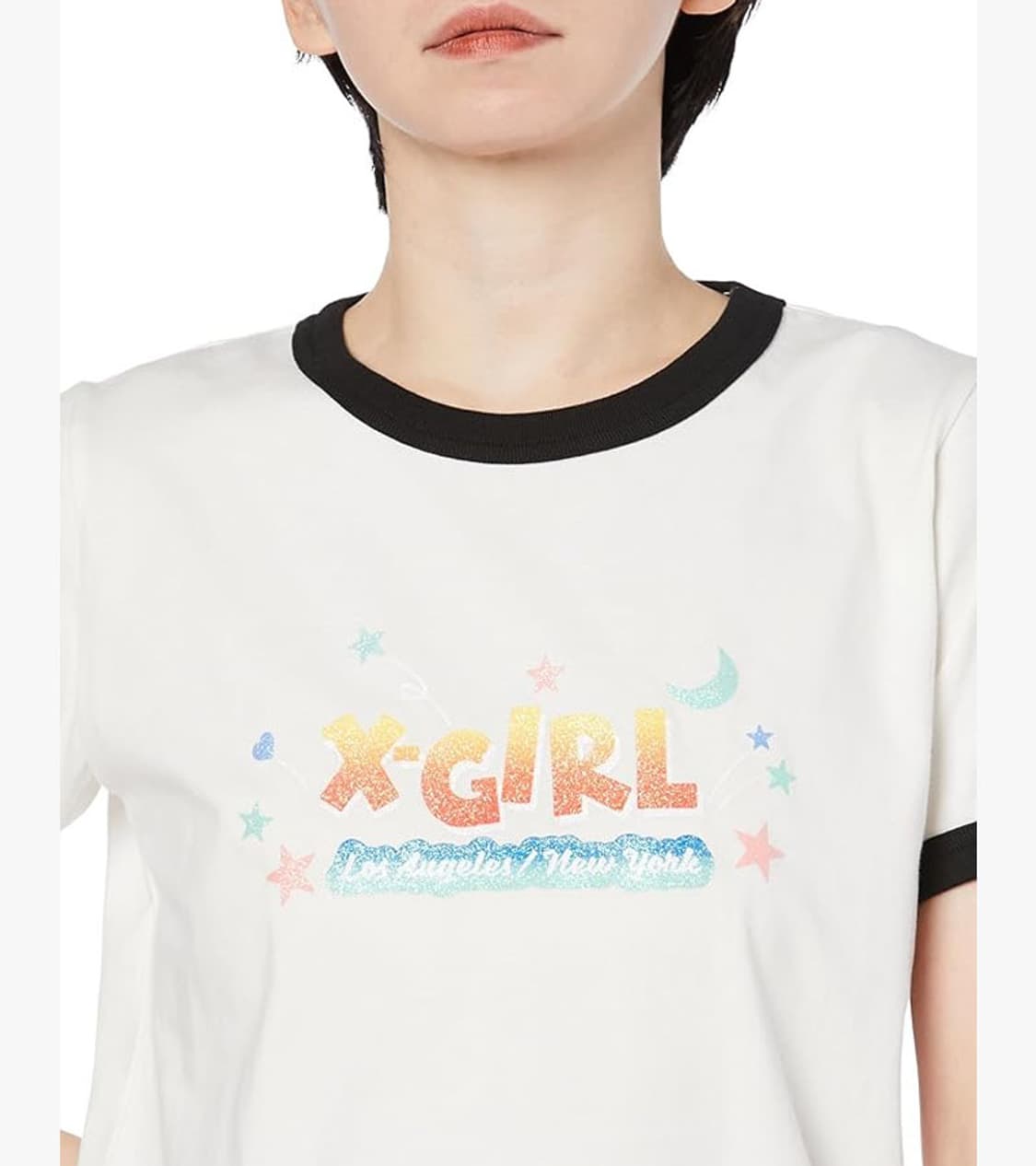 X-GIRL - LOGO RINGER T SHIRT 상품이미지3