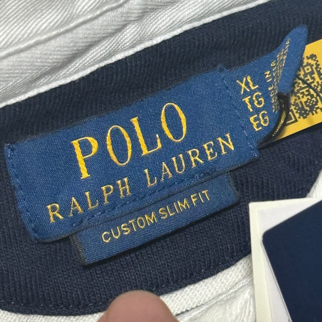폴로 럭비티 류준열 네이비 XL 새상품 상품이미지3