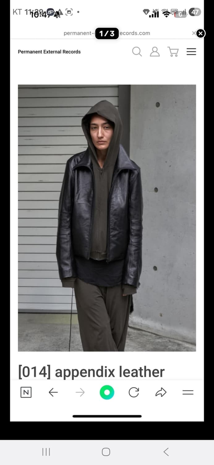 머듈 레더자켓 상품이미지1