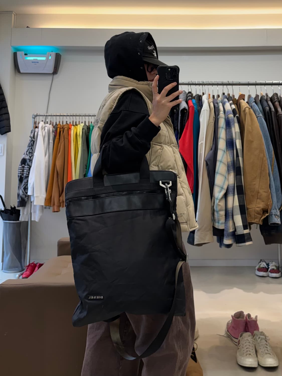 디젤 투 웨이 토트&크로스백 상품이미지6