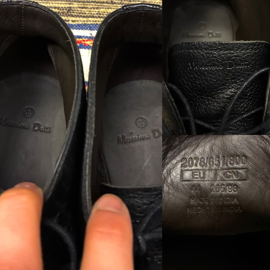 (44/285)마시모두띠 레더 가죽 처카부츠 데저트부츠 블랙 상품이미지9