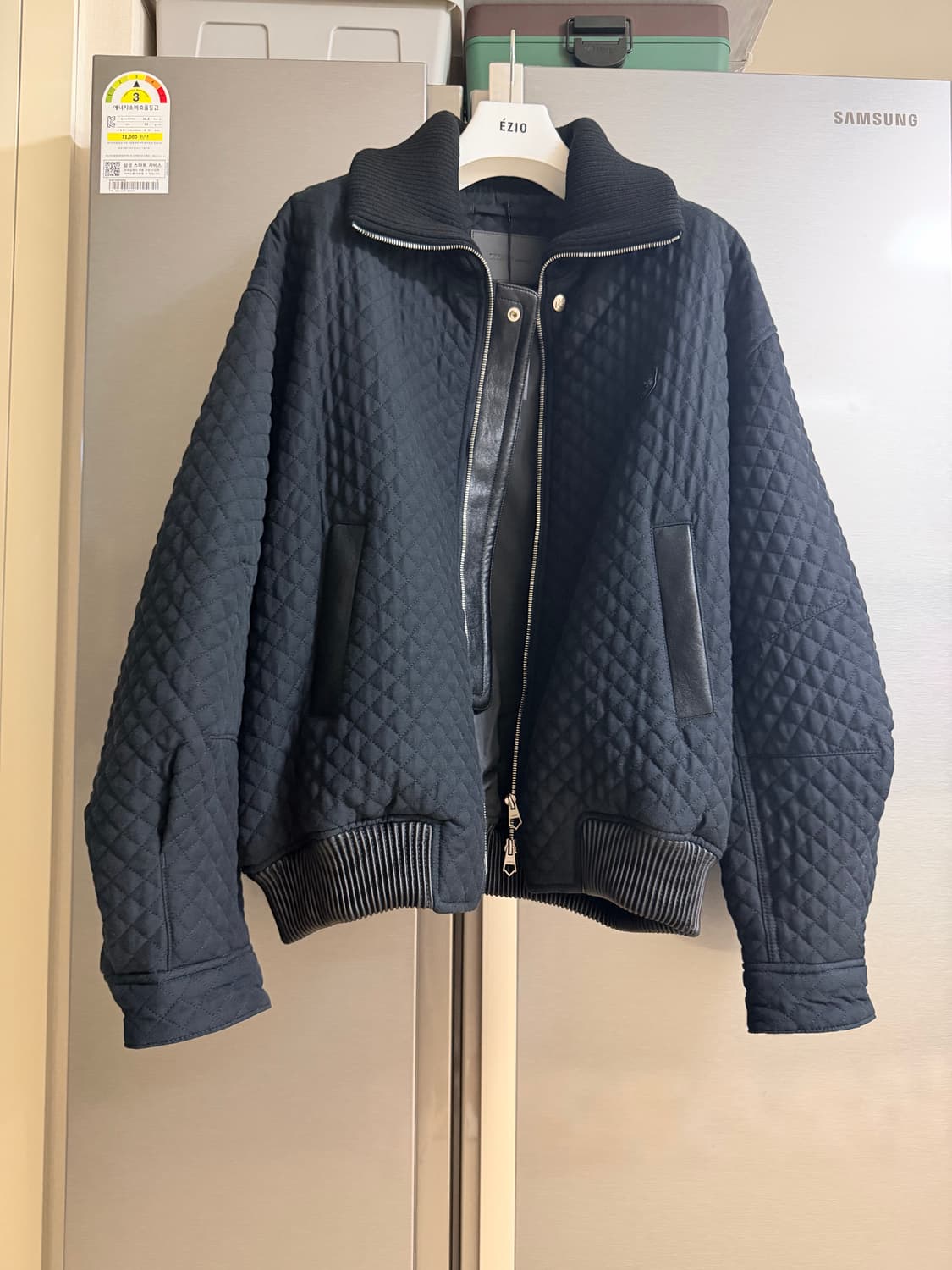 송지오옴므 지제로 카라 퀼팅 패디드 점퍼 상품이미지1