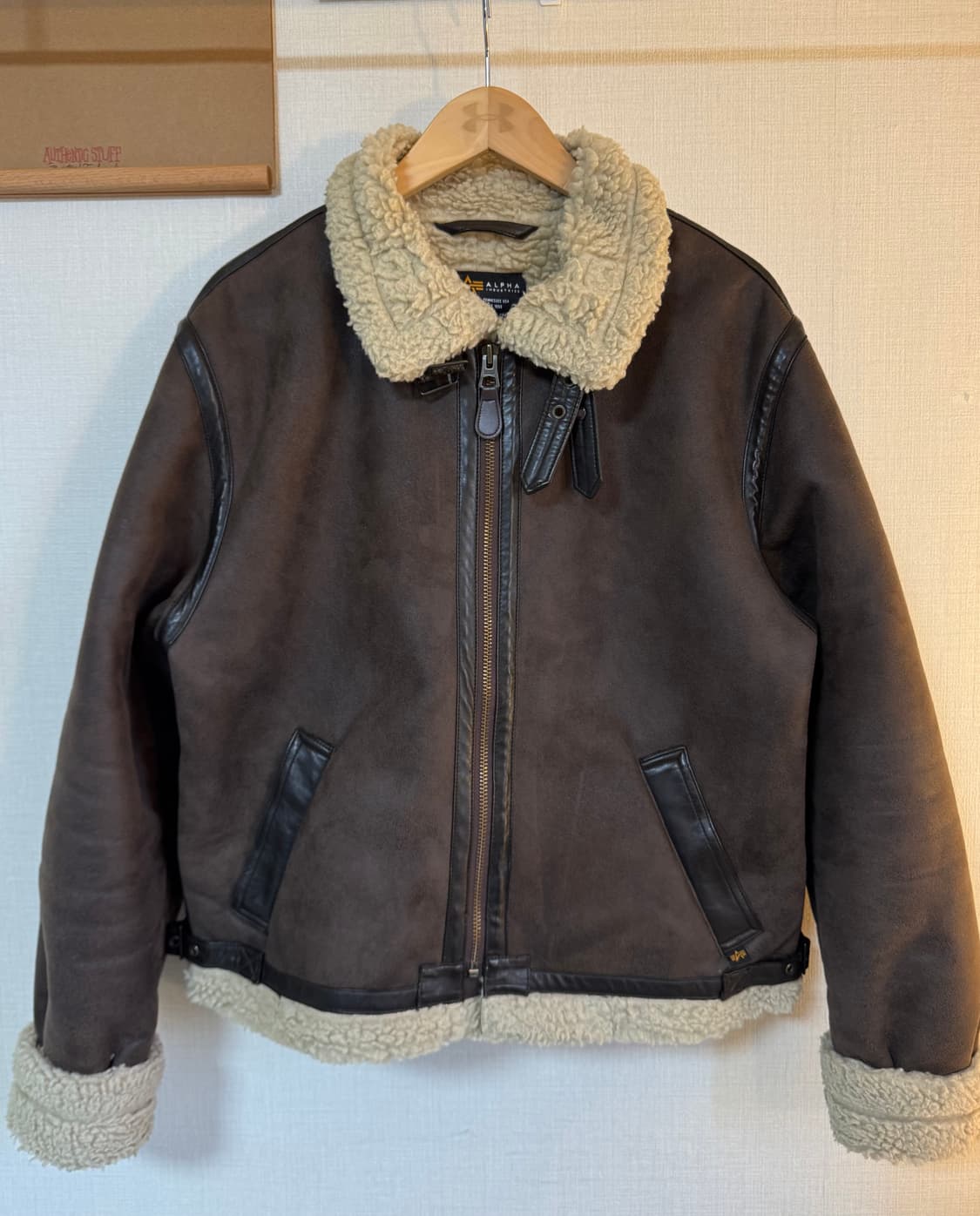 [M]알파인더스트리 B-3 셰르파 무스탕 자브라운 상품이미지1