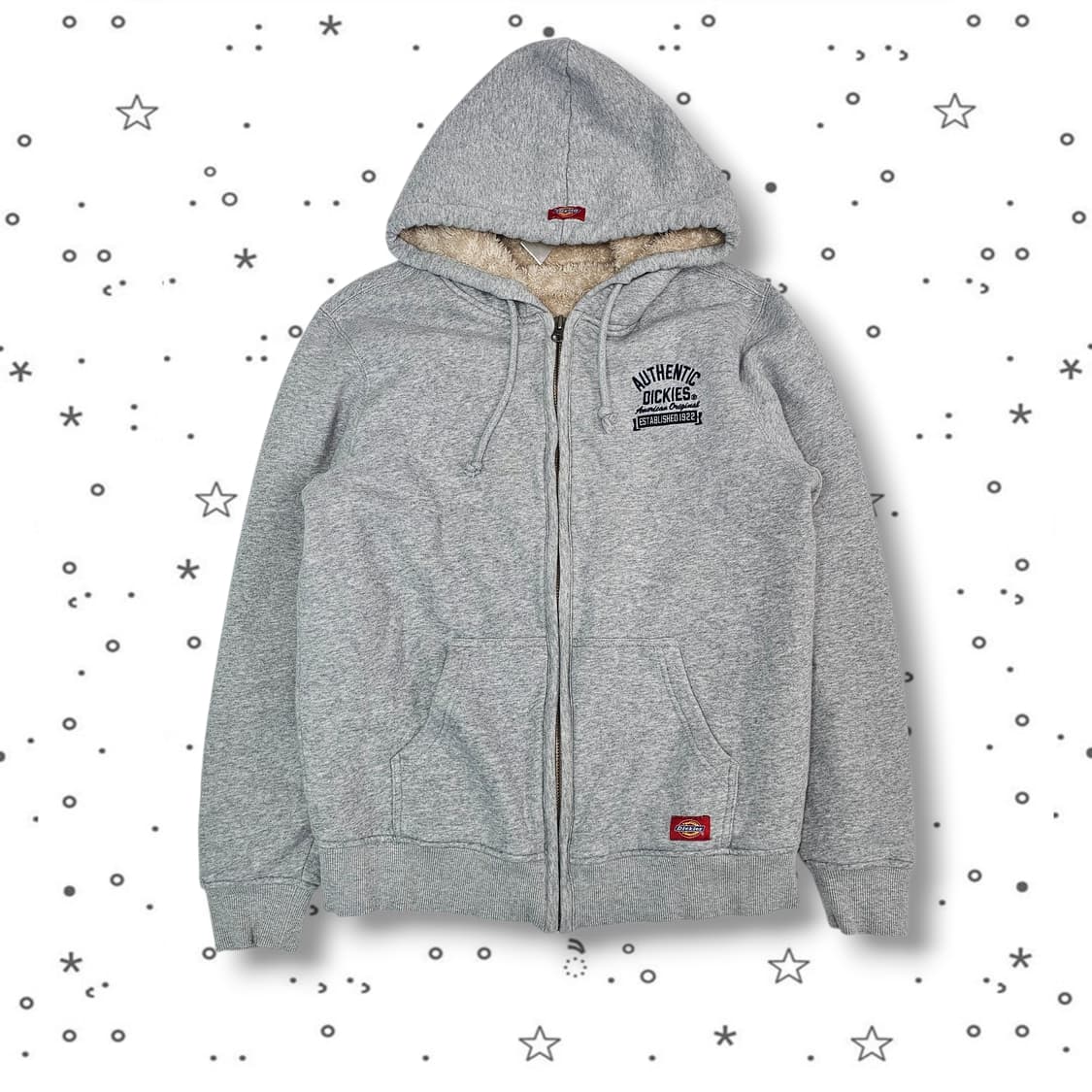 M Dickies 디키즈 보아털 그레이 후드집업 상품이미지1