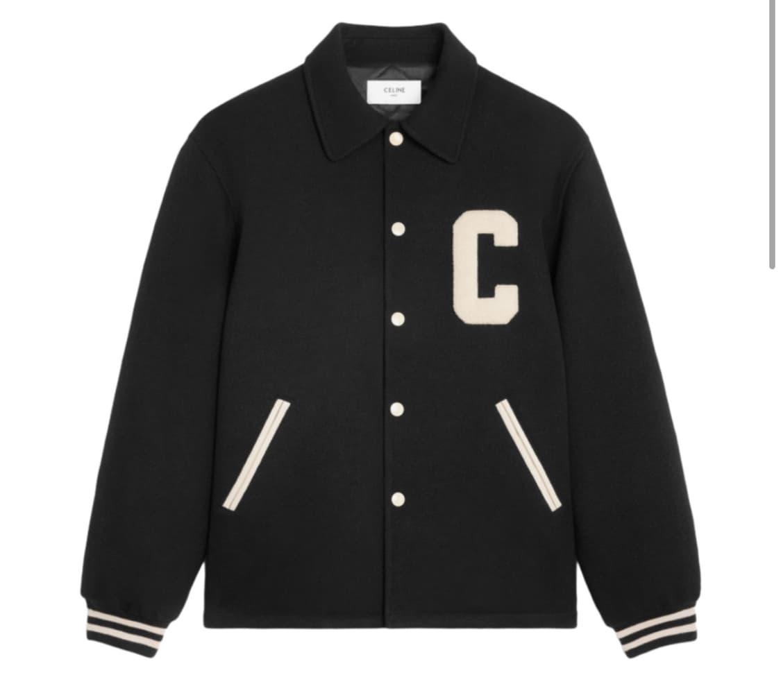 셀린 울 테디 베이스볼 자켓 52사이즈 상품이미지2