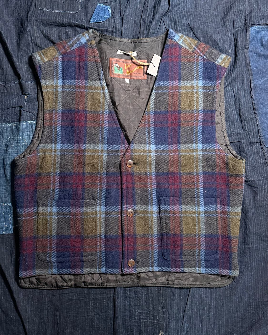 80-90‘s 라이프 어드벤쳐 울 블랜드 헌팅 베스트 L 상품이미지1