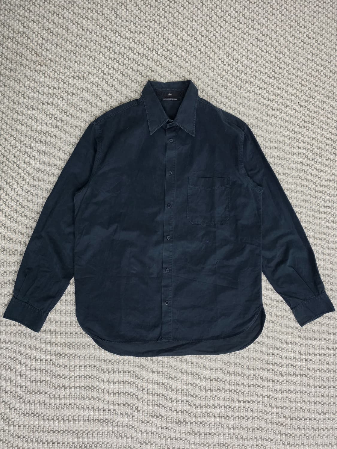 03SS 스톤 아일랜드 다크 그린 버튼업 셔츠 상품이미지1