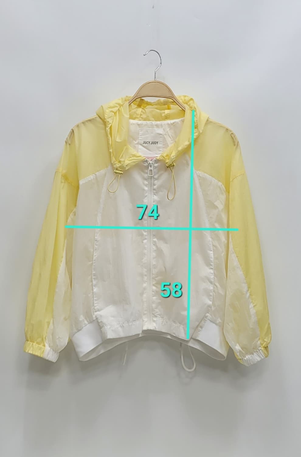 JUCY JUDY 21SS  쥬시쥬디 시스루 후드 바람막이 / 여 85  상품이미지10