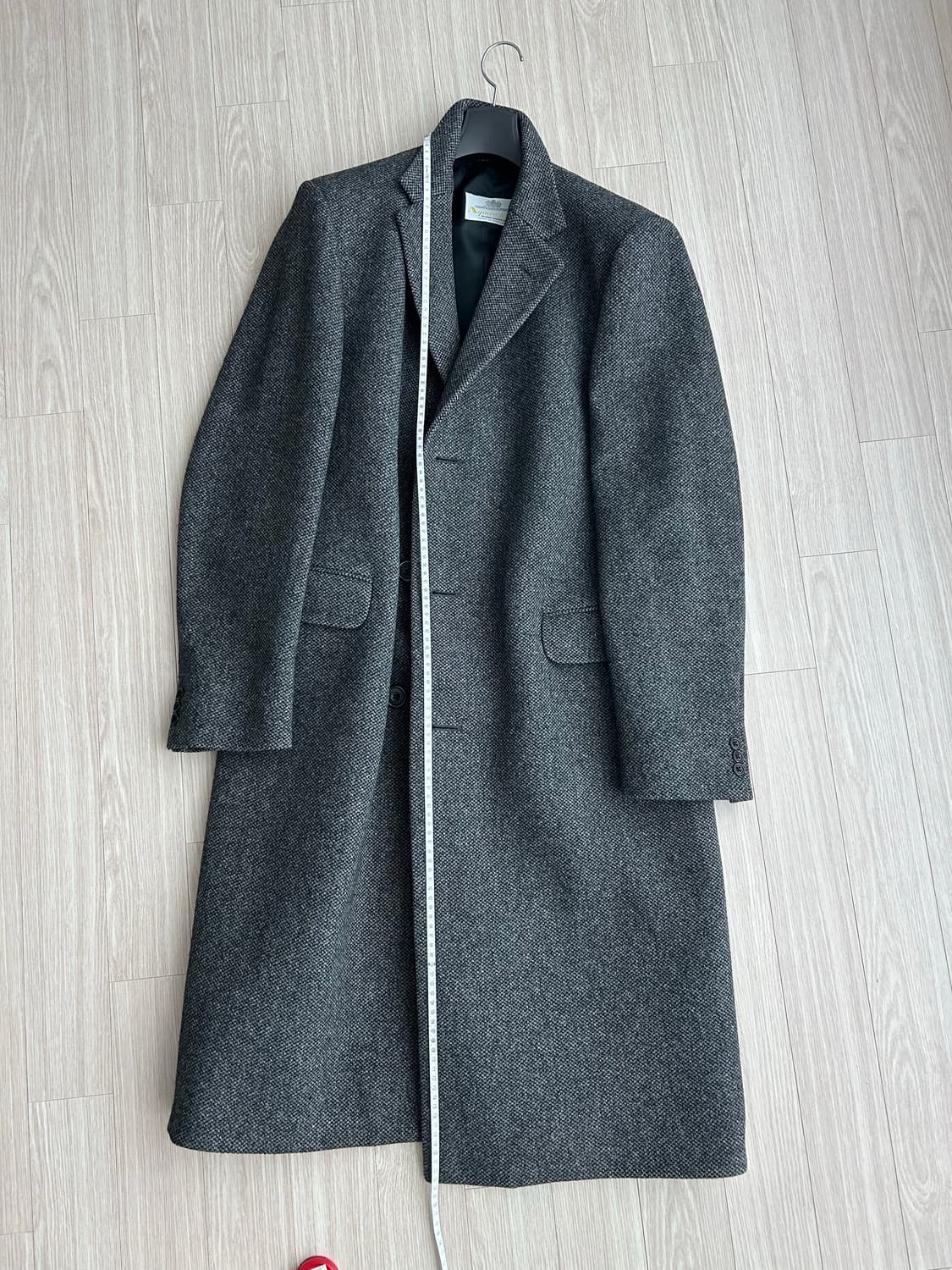 빈티지 아쿠아스큐텀 퓨어램스울 트위드 코트 상품이미지8