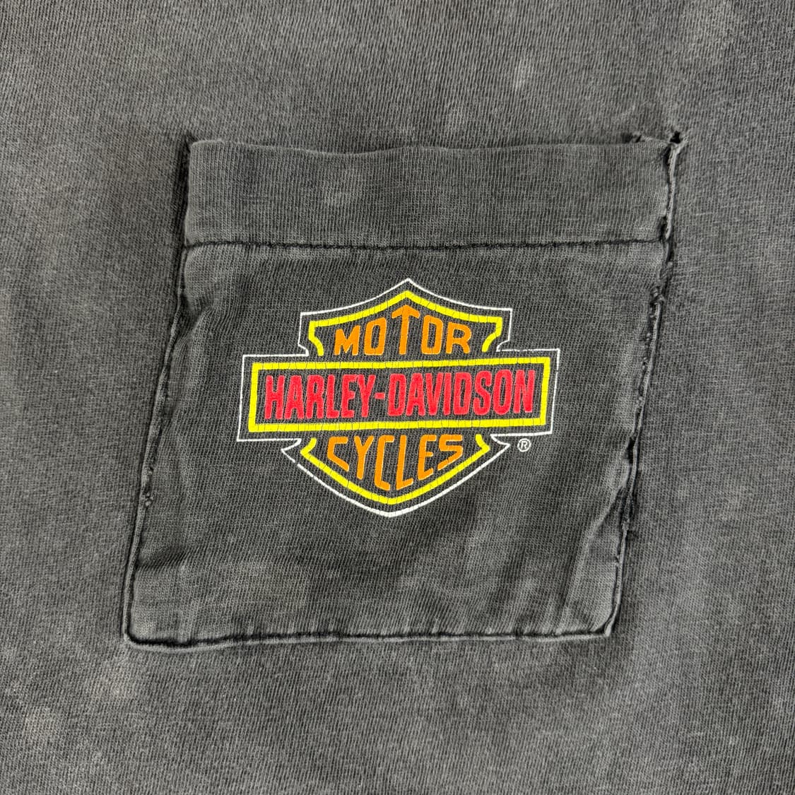 빈티지 90s Harley Davidson 할리데이비슨 포켓 로고 티셔츠 상품이미지3