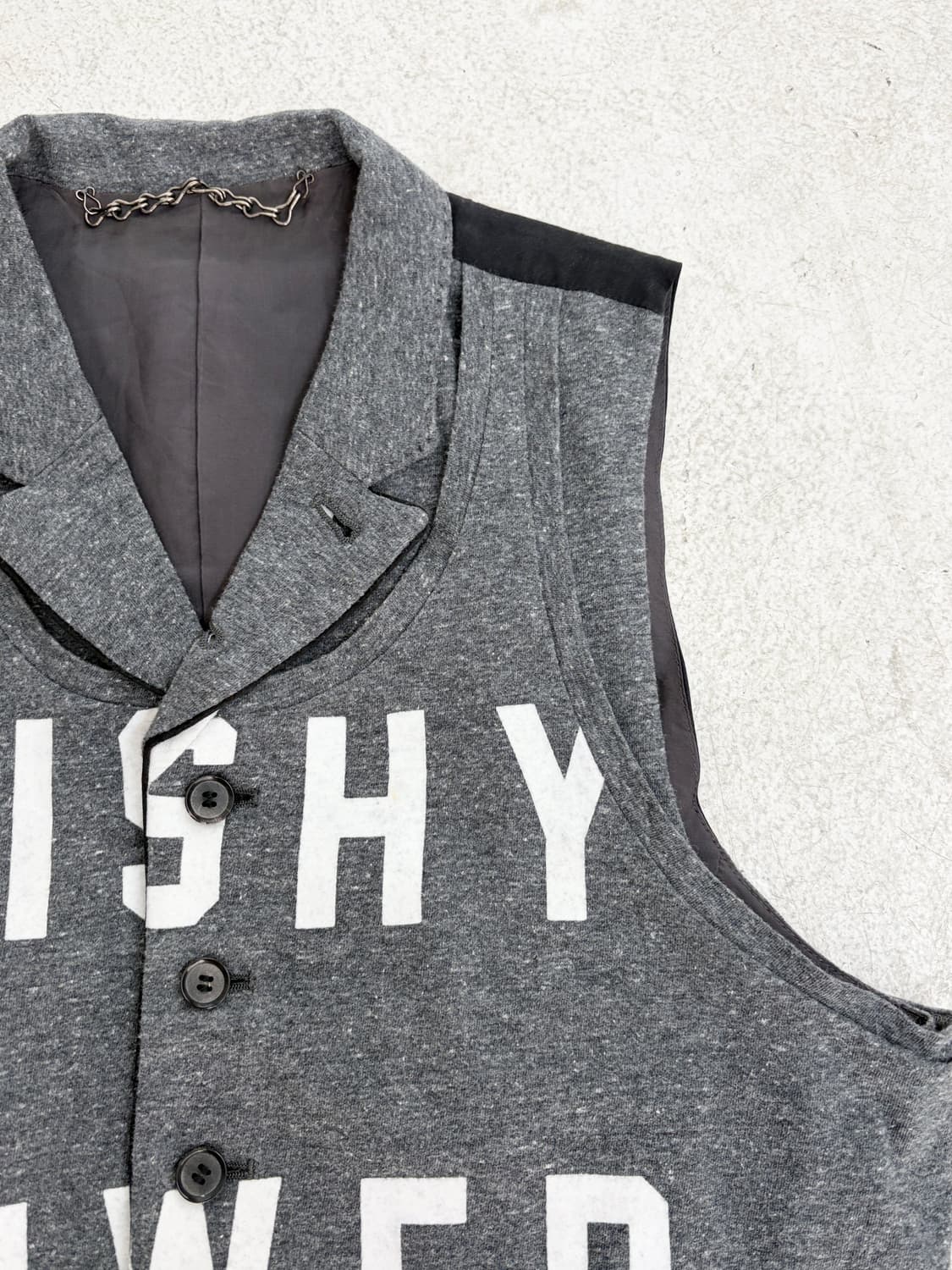 미하라 야스히로 레이어드 프린팅 베스트 상품이미지5