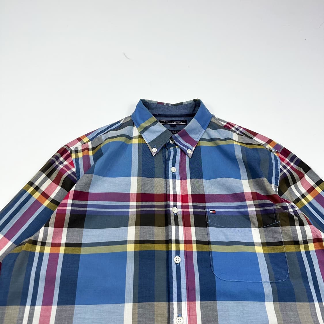 타미힐피거 플래그 뉴욕핏 체크셔츠 (L) 상품이미지1