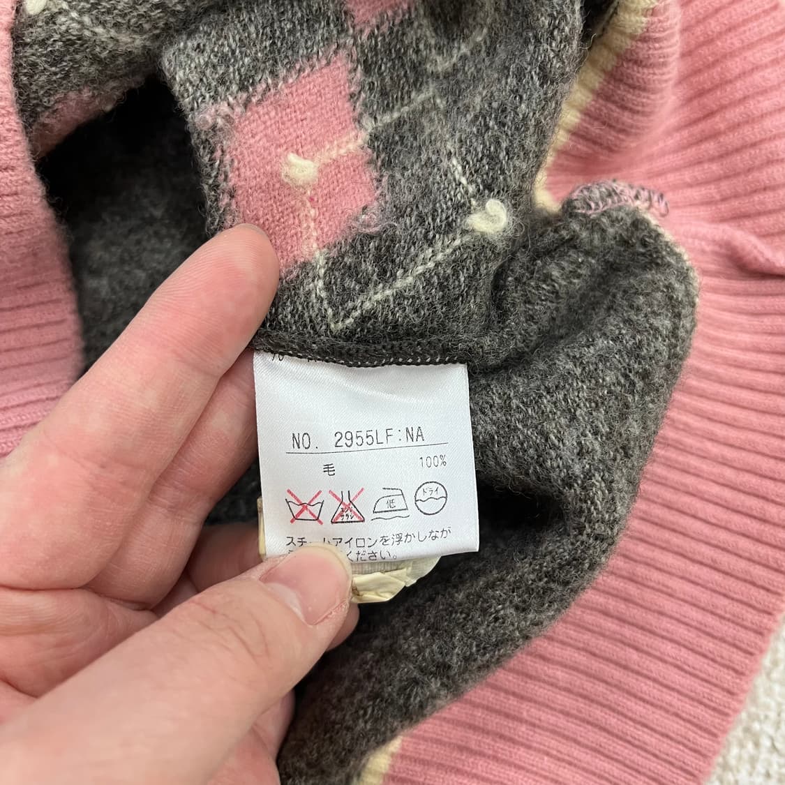 2 블랙앤화이트 여성 울 반팔 니트 0224M 상품이미지3