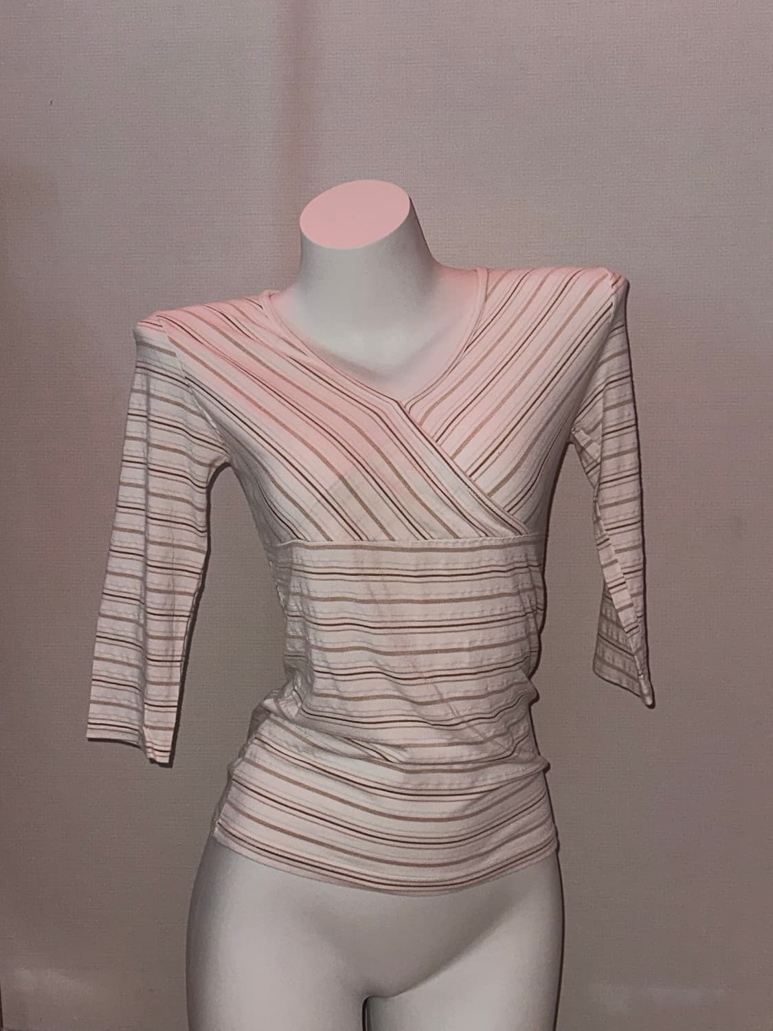 빈티지 스트라이프 랩 티셔츠 상품이미지3