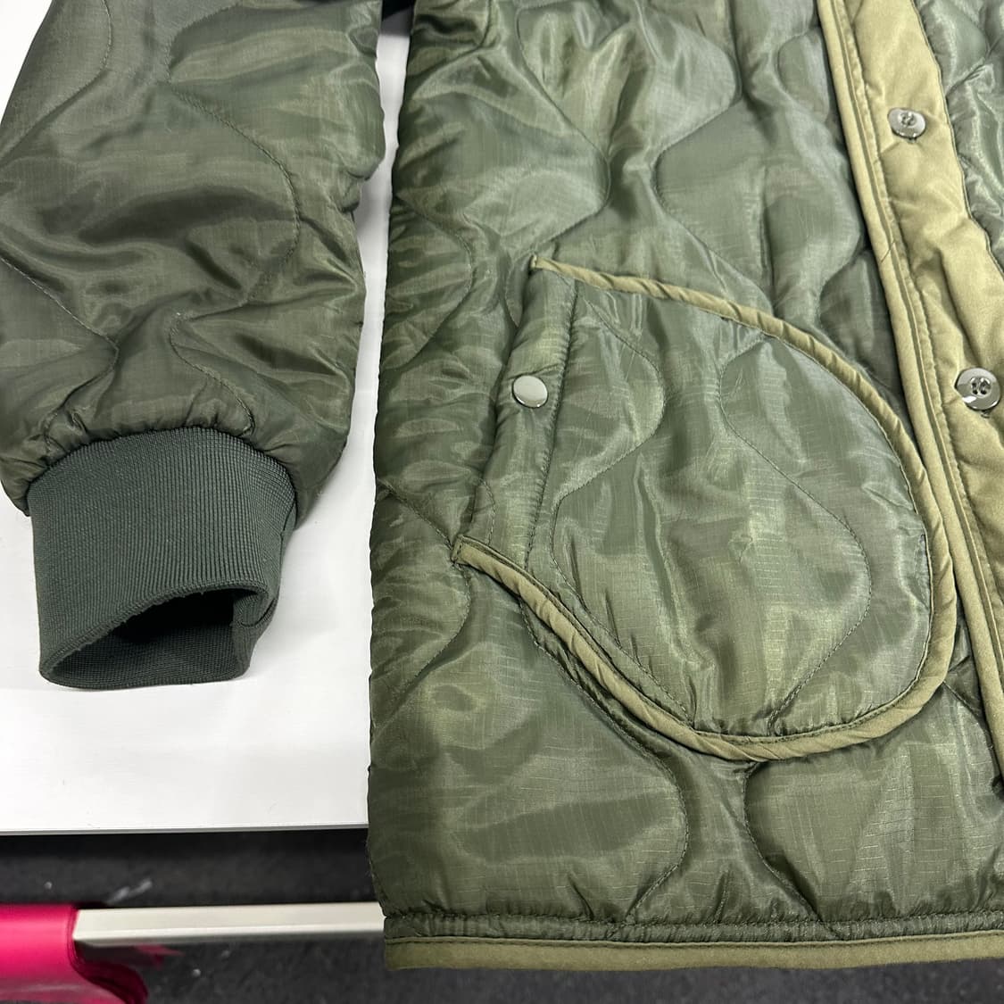 L 프리즘웍스 카키 깔깔이 퀼팅 라이너 자켓 상품이미지2