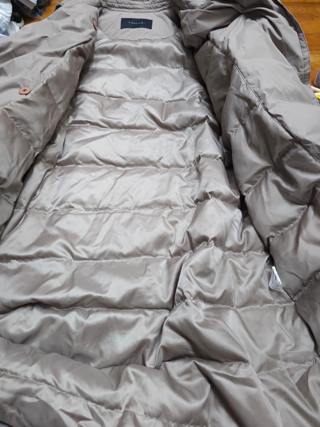 타하리 구스다운 트렌치 패딩코트 상품이미지8