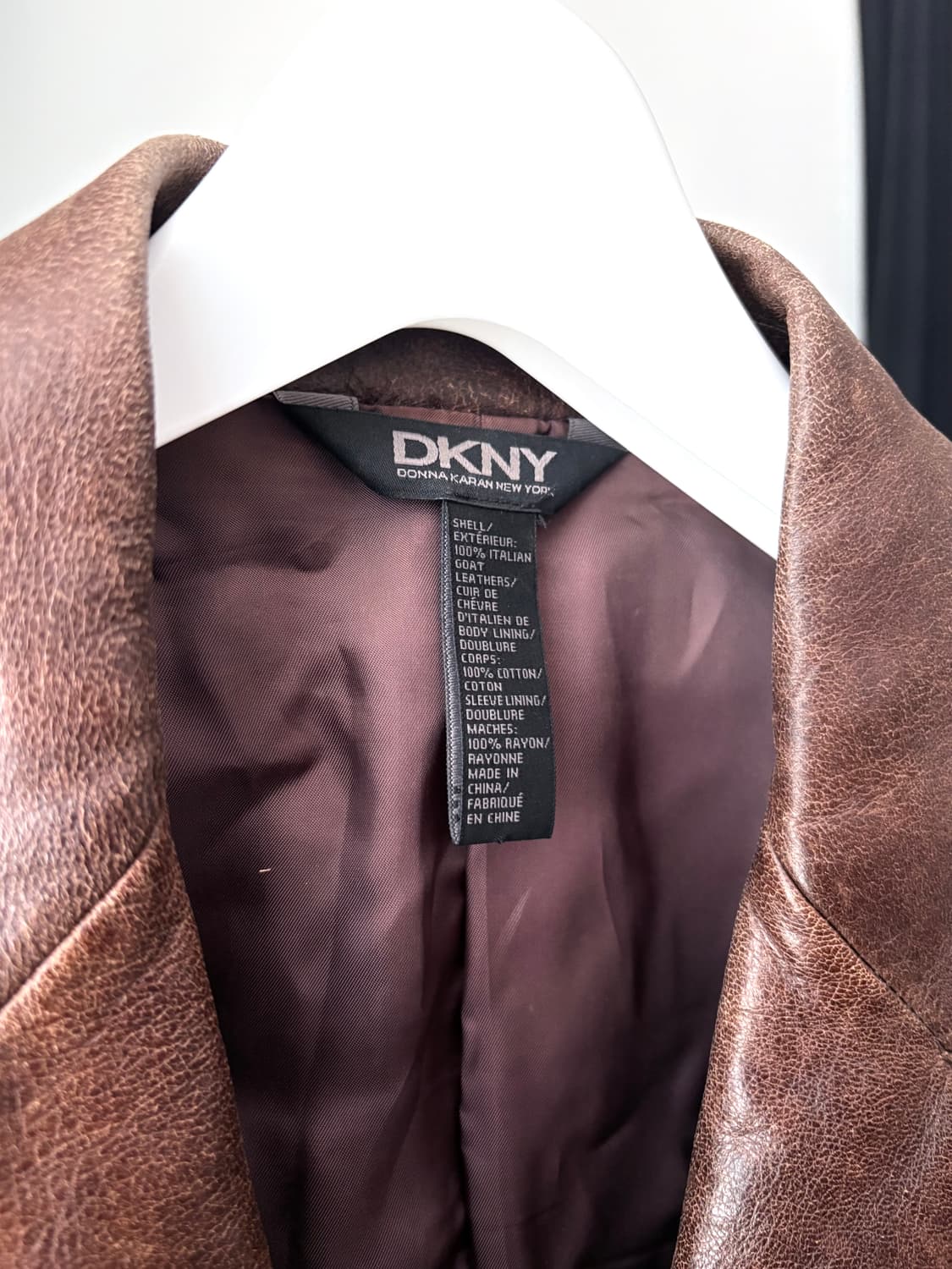 DKNY leather jacket 상품이미지6