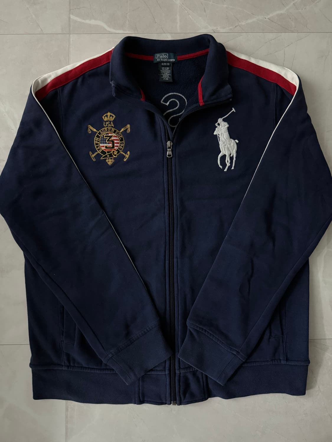 폴로 랄프로렌 빅포니 usa 코튼집업 상품이미지1