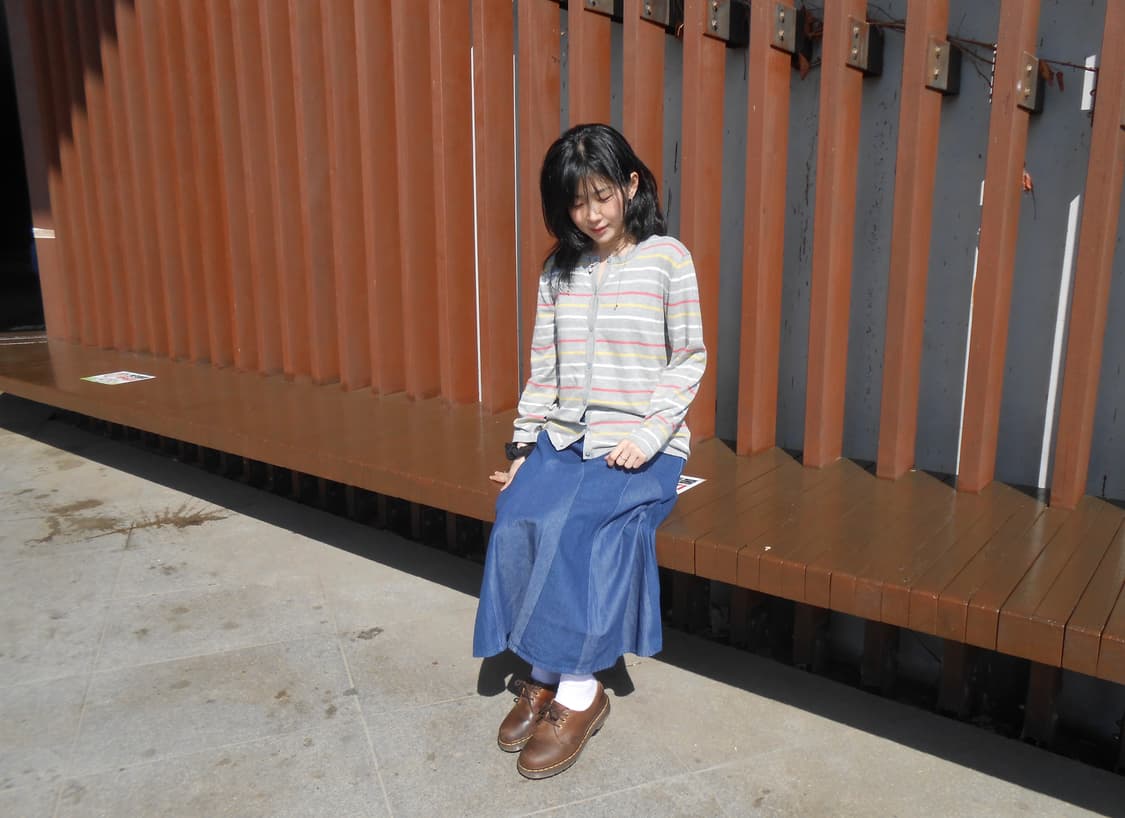 비틀즈 스트라이프 가디건 상품이미지2