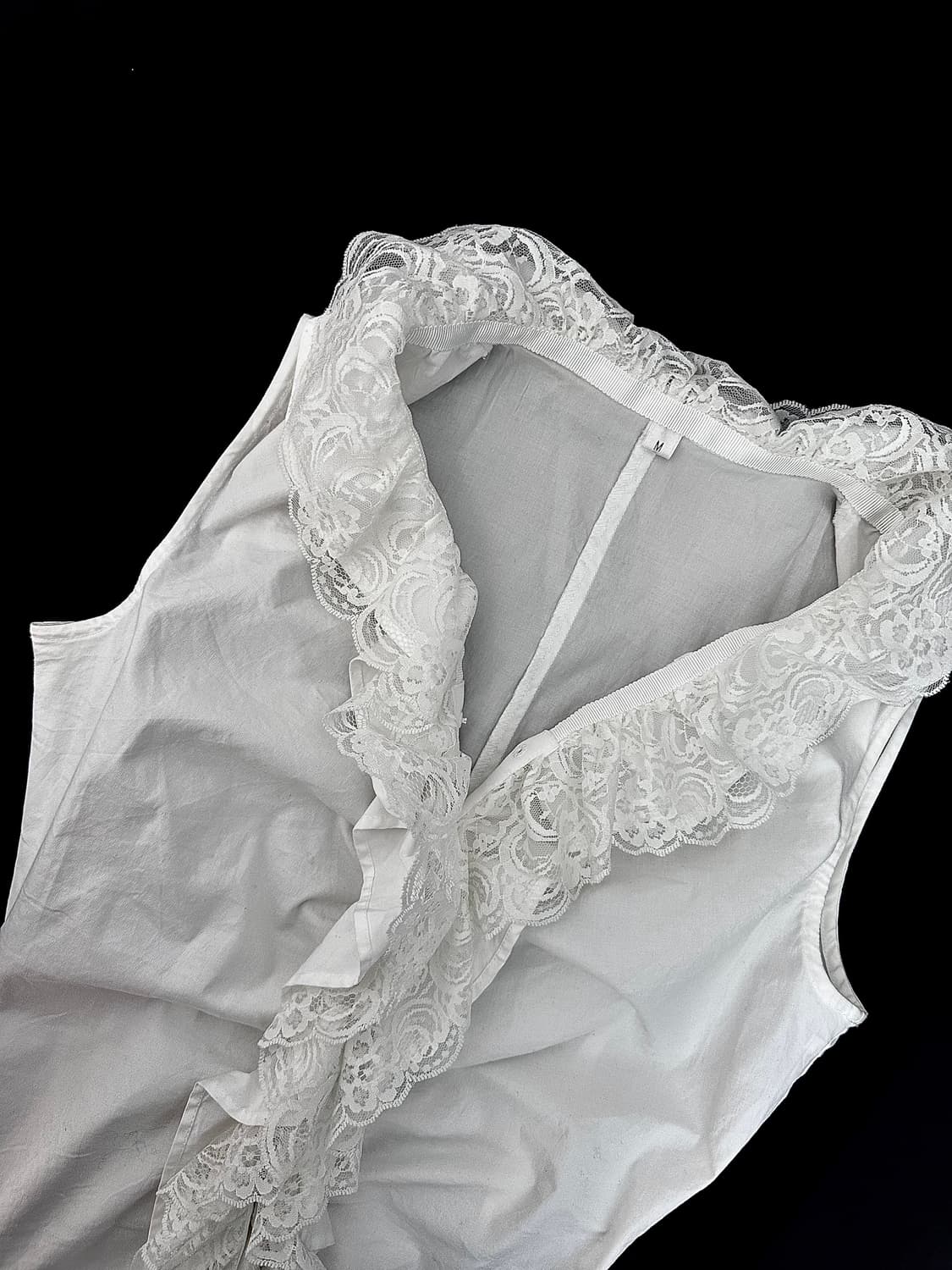 빈티지 프릴 슬리브리스 셔츠 상품이미지5