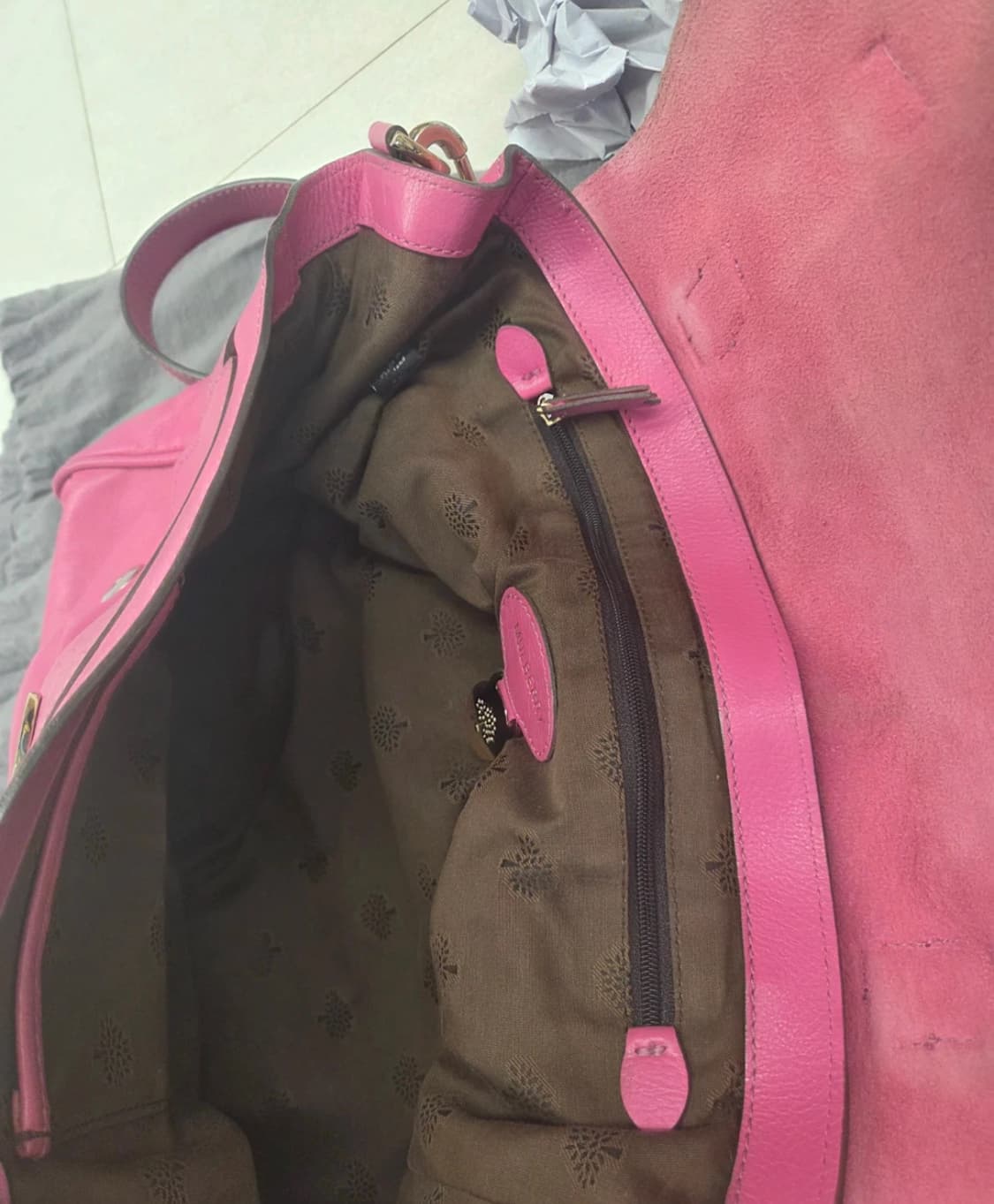 Mulberry 멀버리 핫핑크 알렉사 토트백 상품이미지5