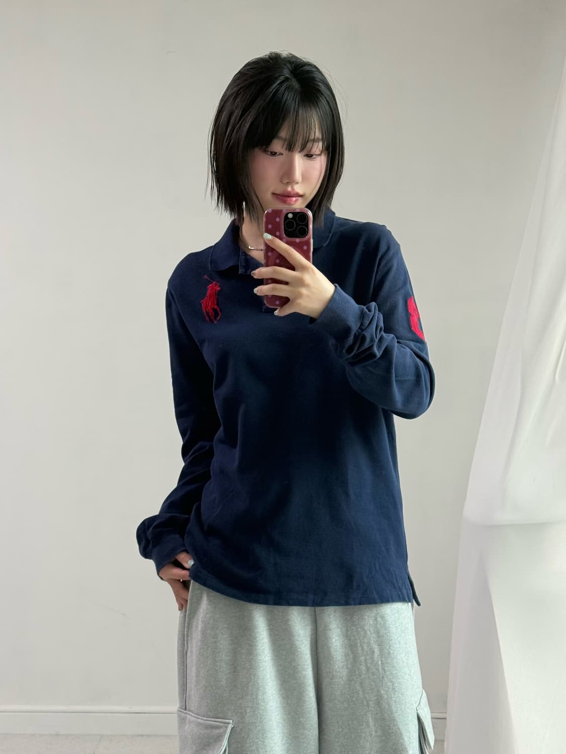 폴로 네이비 빅포니 롱슬리브 상품이미지2