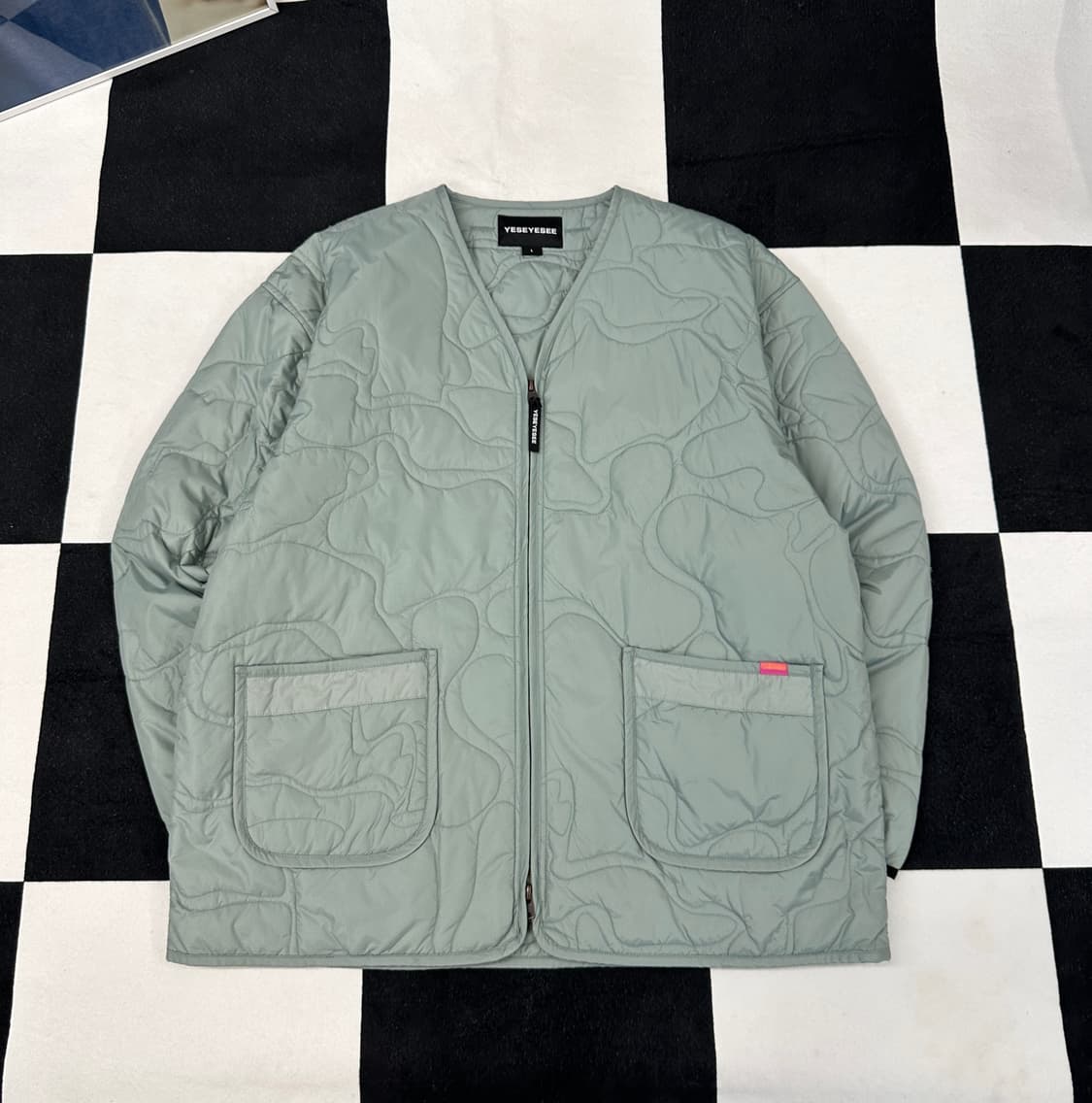 퀼팅 카모 누빔 자켓 L 상품이미지3