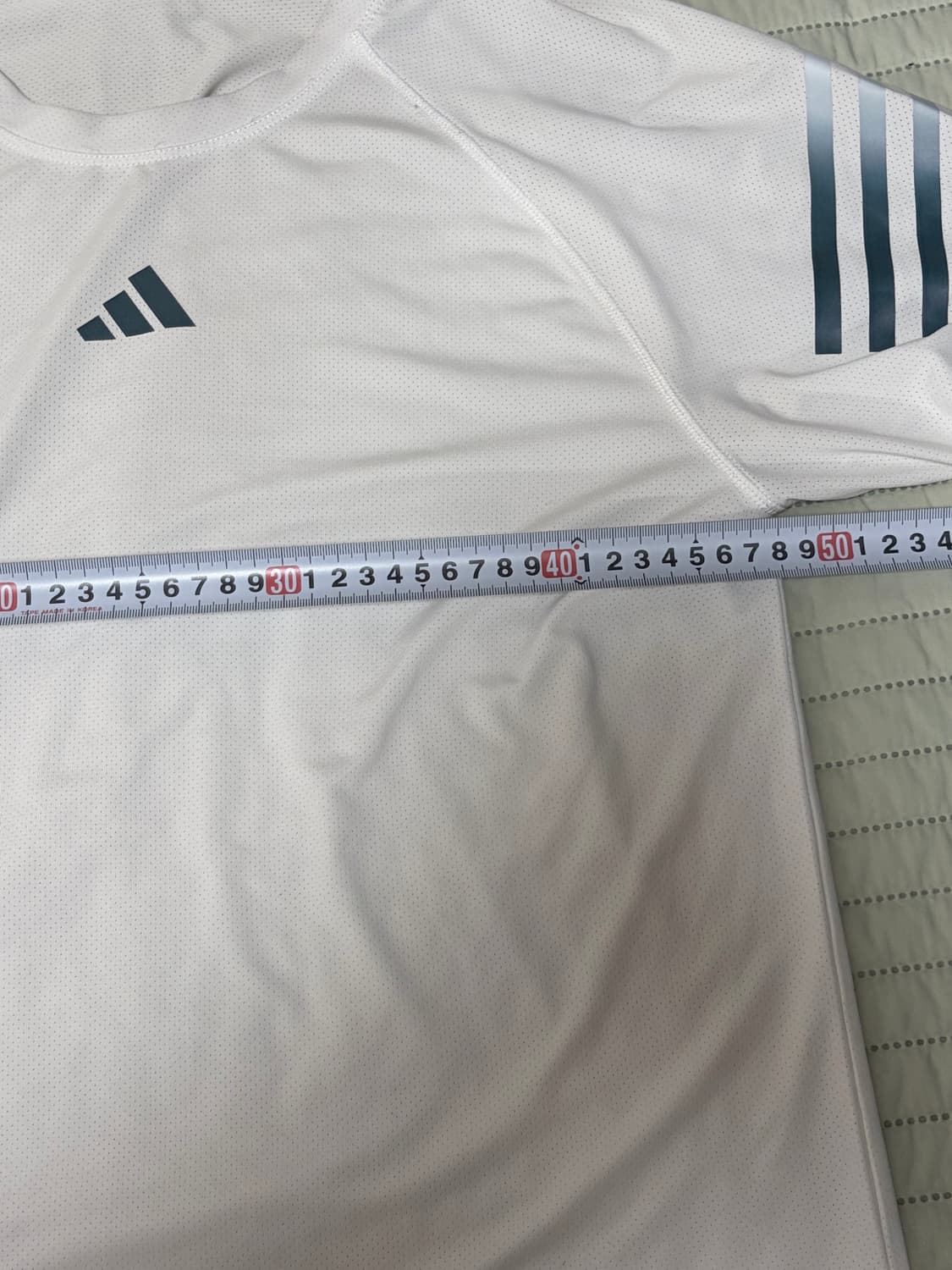 아디다스 흰색 3선 반팔 티셔츠 상품이미지5