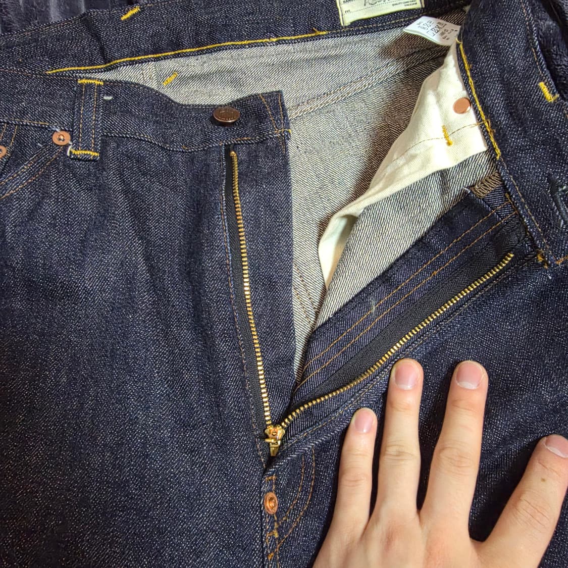 빅존 M103J 셀비지 데님팬츠 34/33 상품이미지7