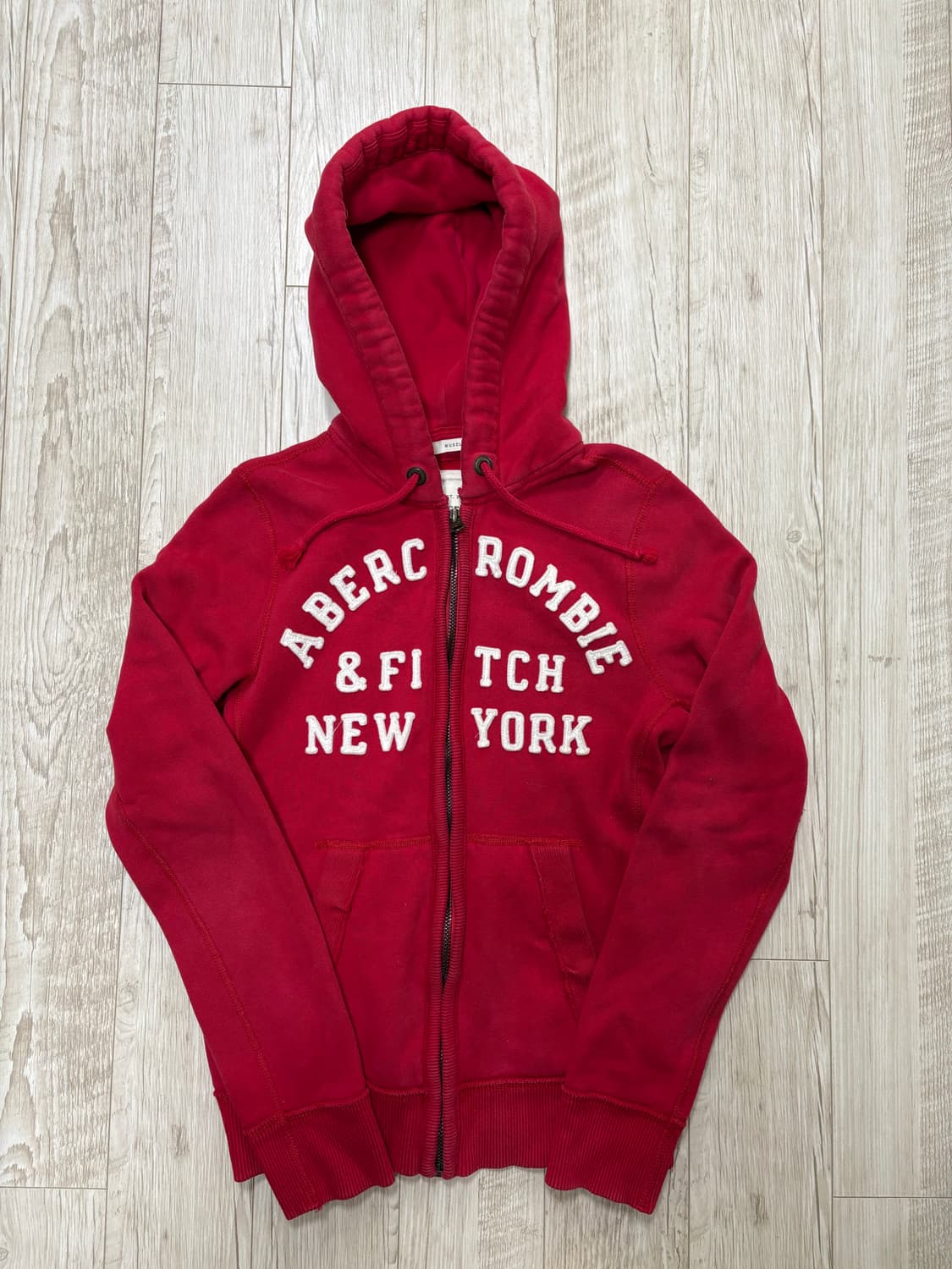 아베크롬비 후드집업 레드 s 상품이미지1