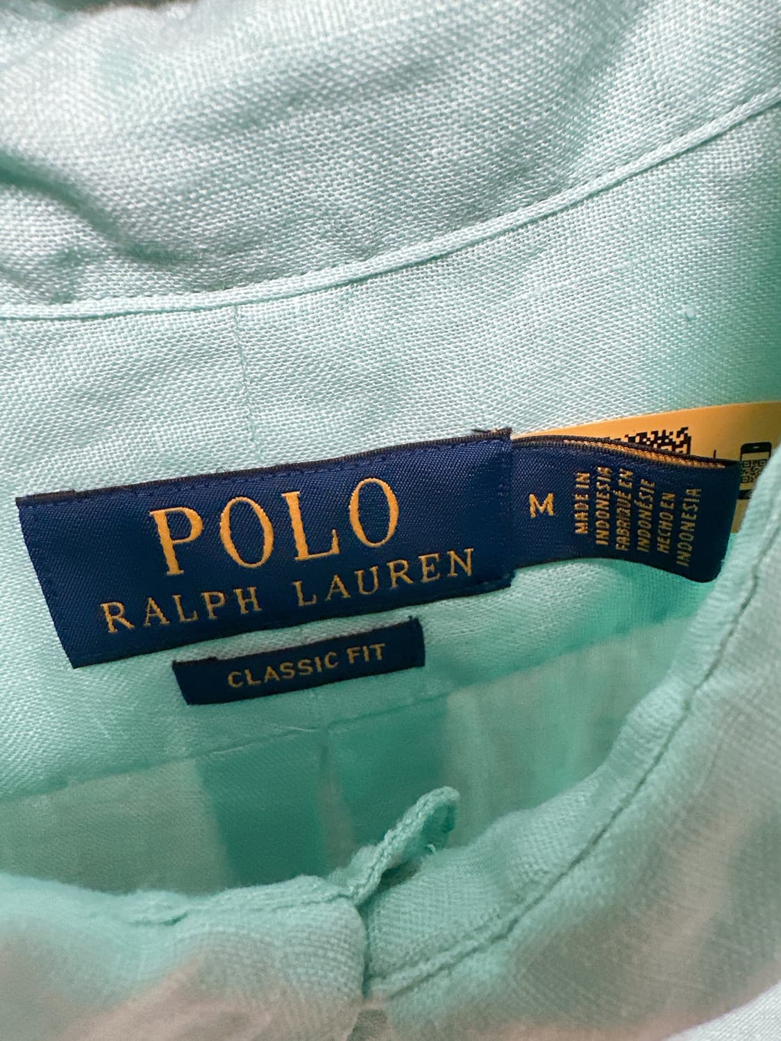 폴로 POLO  남성 린넨 셔츠 클래식핏 M(100-105) 정품    상품이미지5