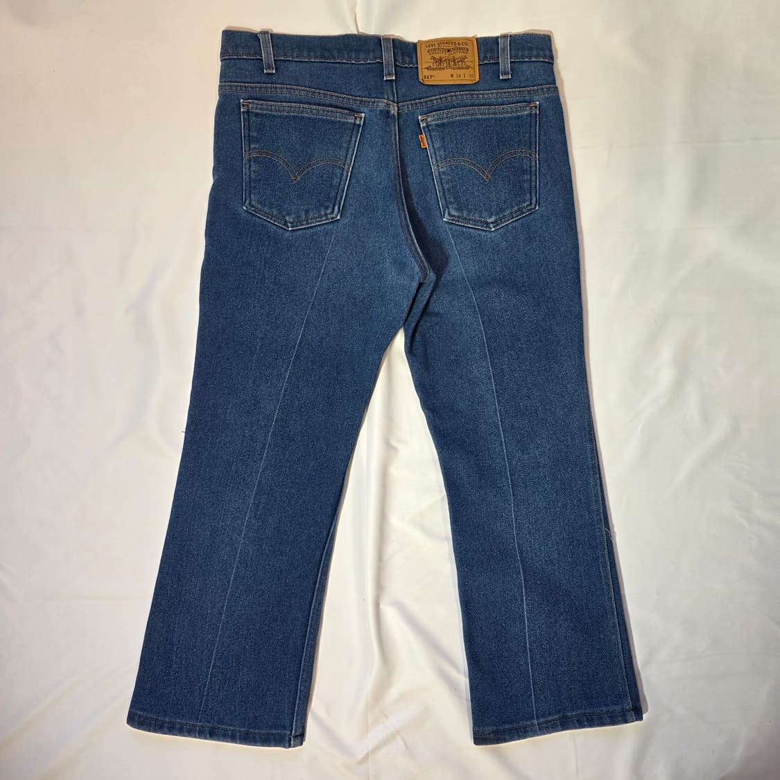 [W36L30]90s 리바이스 USA 517 오렌지탭 부츠컷 데님팬츠 상품이미지6