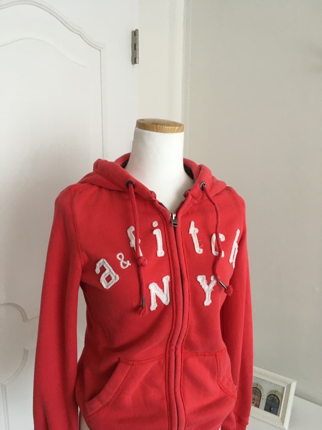 아베크롬비 y2k 레드 후드집업 상품이미지2