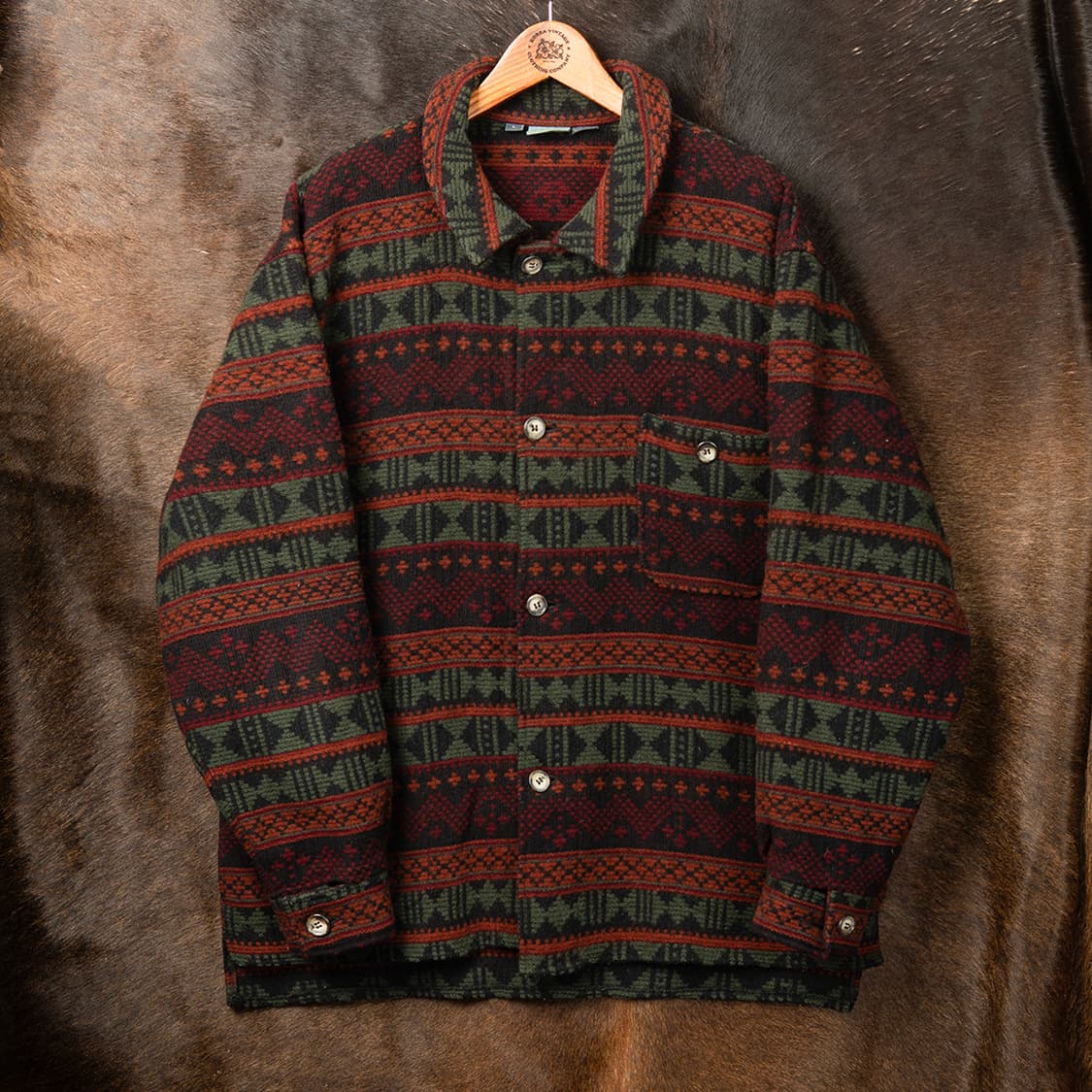 [115] 80s~ 울리치 아즈텍 / 나바호 패턴 울 자켓  상품이미지1