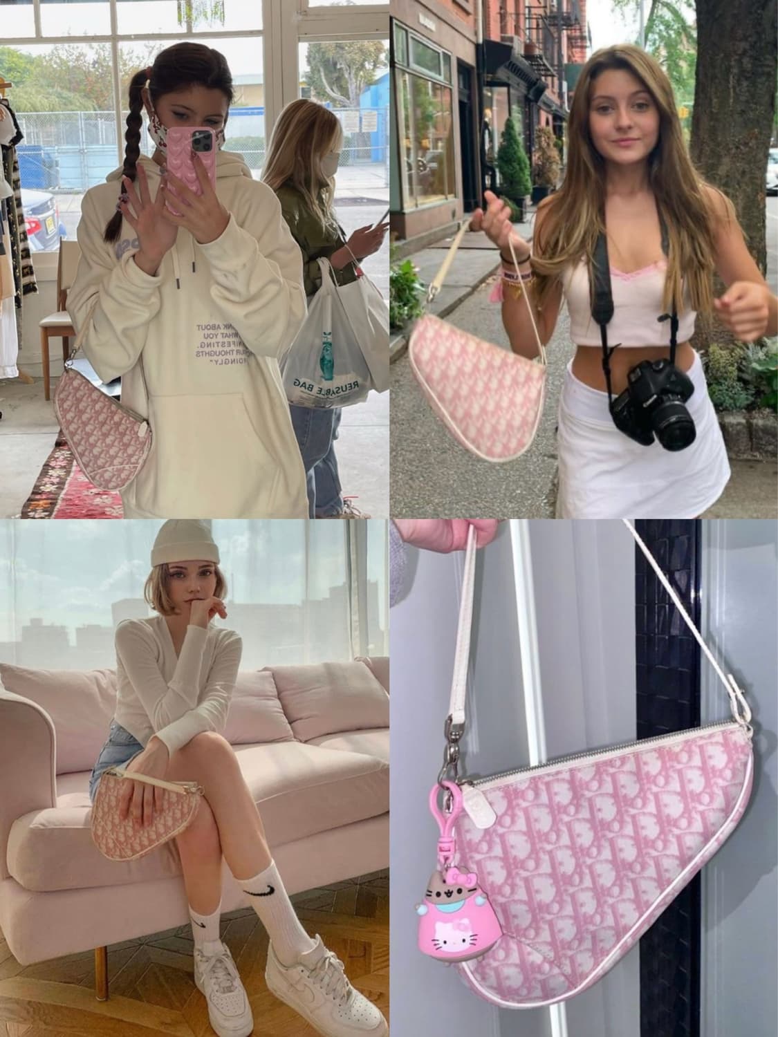 디올 오블리크 pvc 새들 파우치백 상품이미지10