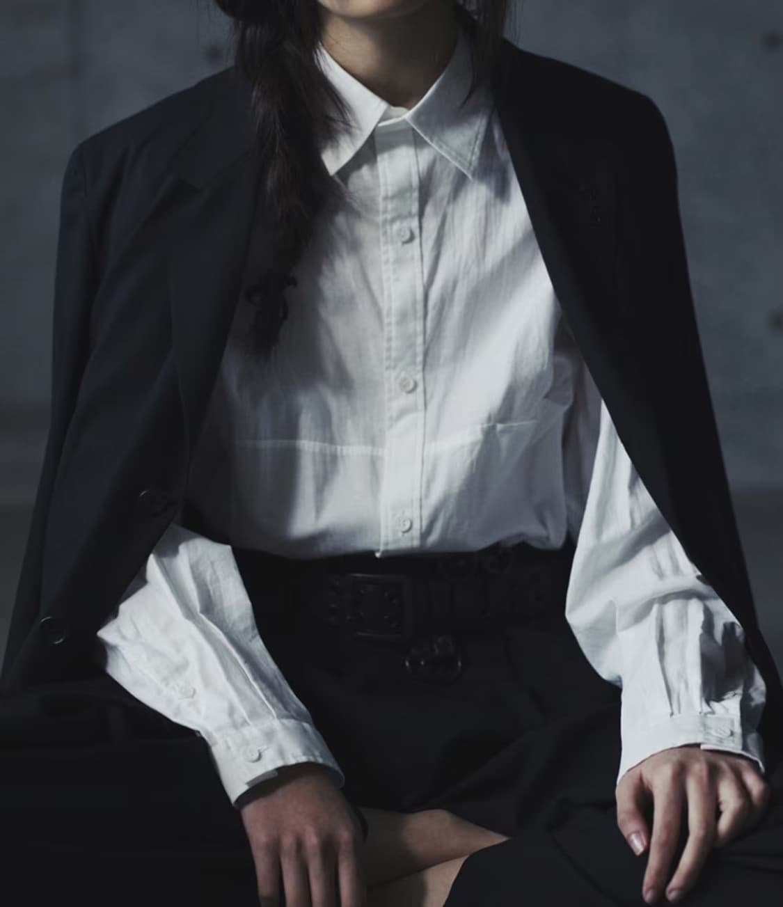 20ss 요지 야마모토 커브드 셔츠 상품이미지2