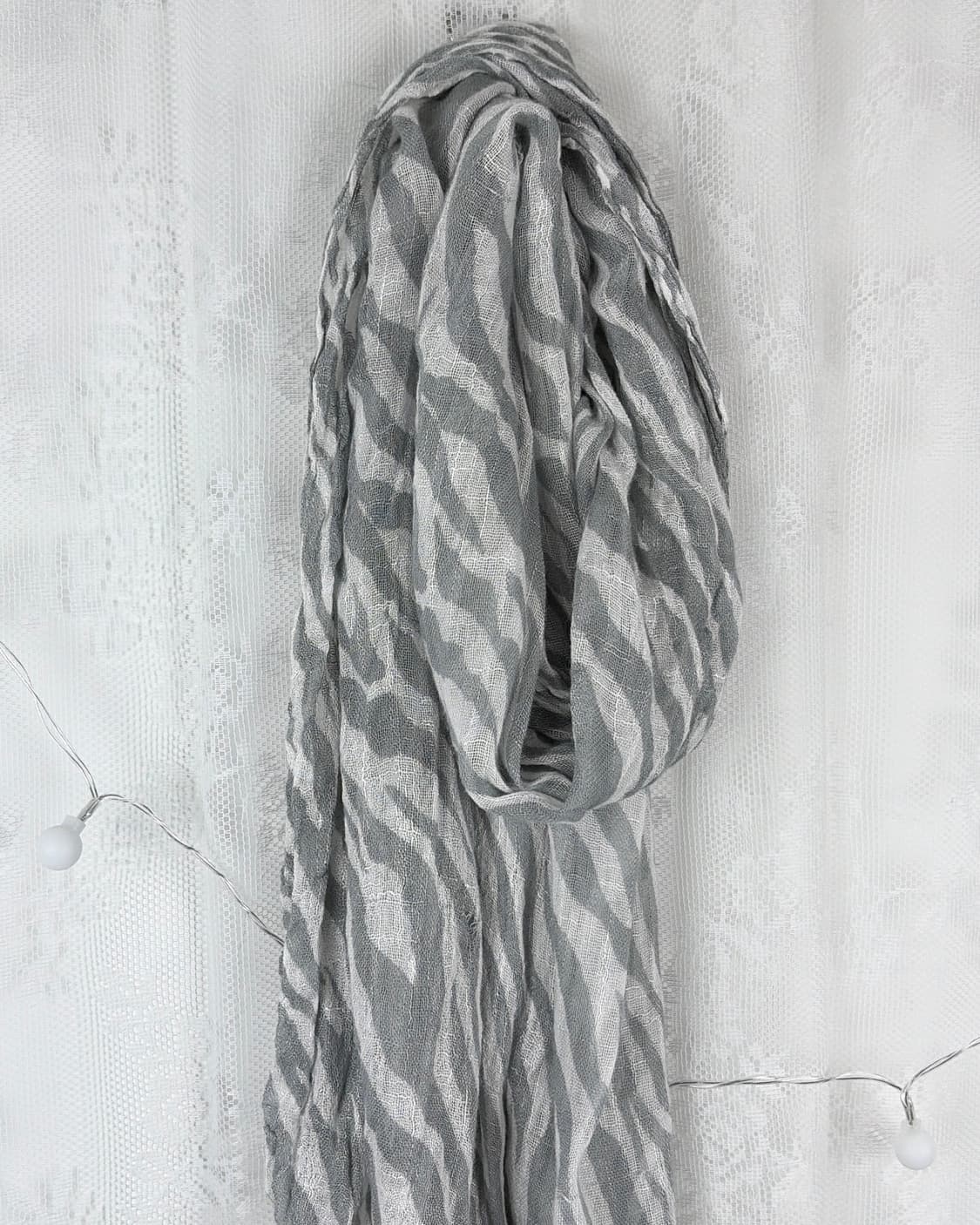 JPN zebra-patterned scarf 상품이미지5
