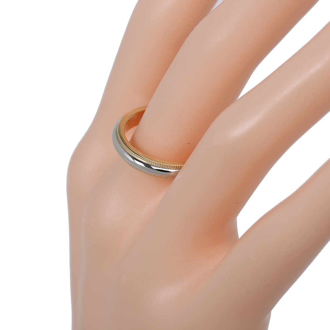 티파니 투게더 밀그레인 반지 콤비 밴드링 3.5MM 11호 상품이미지5