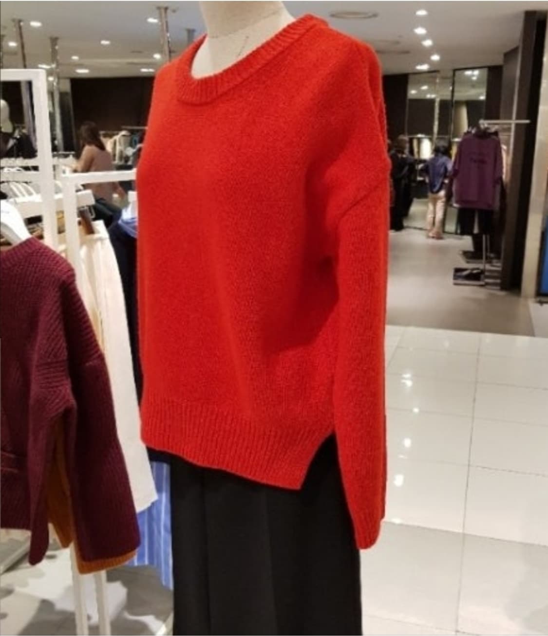 스튜디오톰보이 언발란스 컷팅 라운드 니트 사이즈 F 상품이미지2